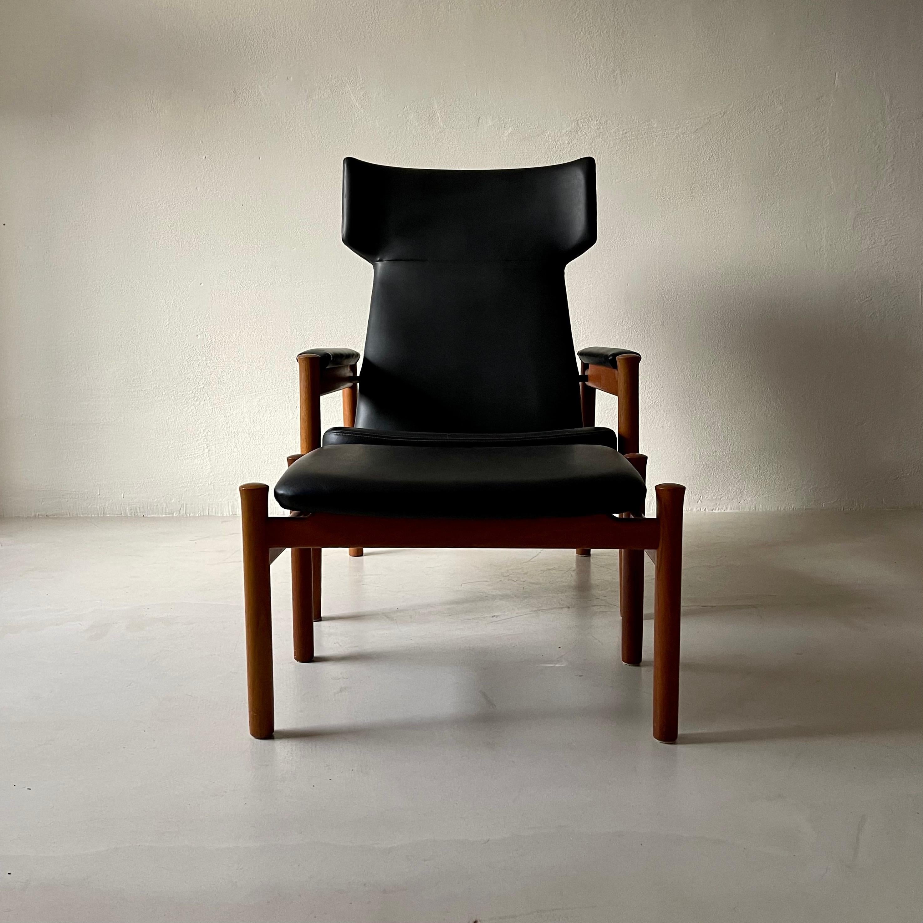 Mid-20th Century Søren Hansen Easy Chair Model 4365 Produced by Fritz Hansen in Denmark For Sale