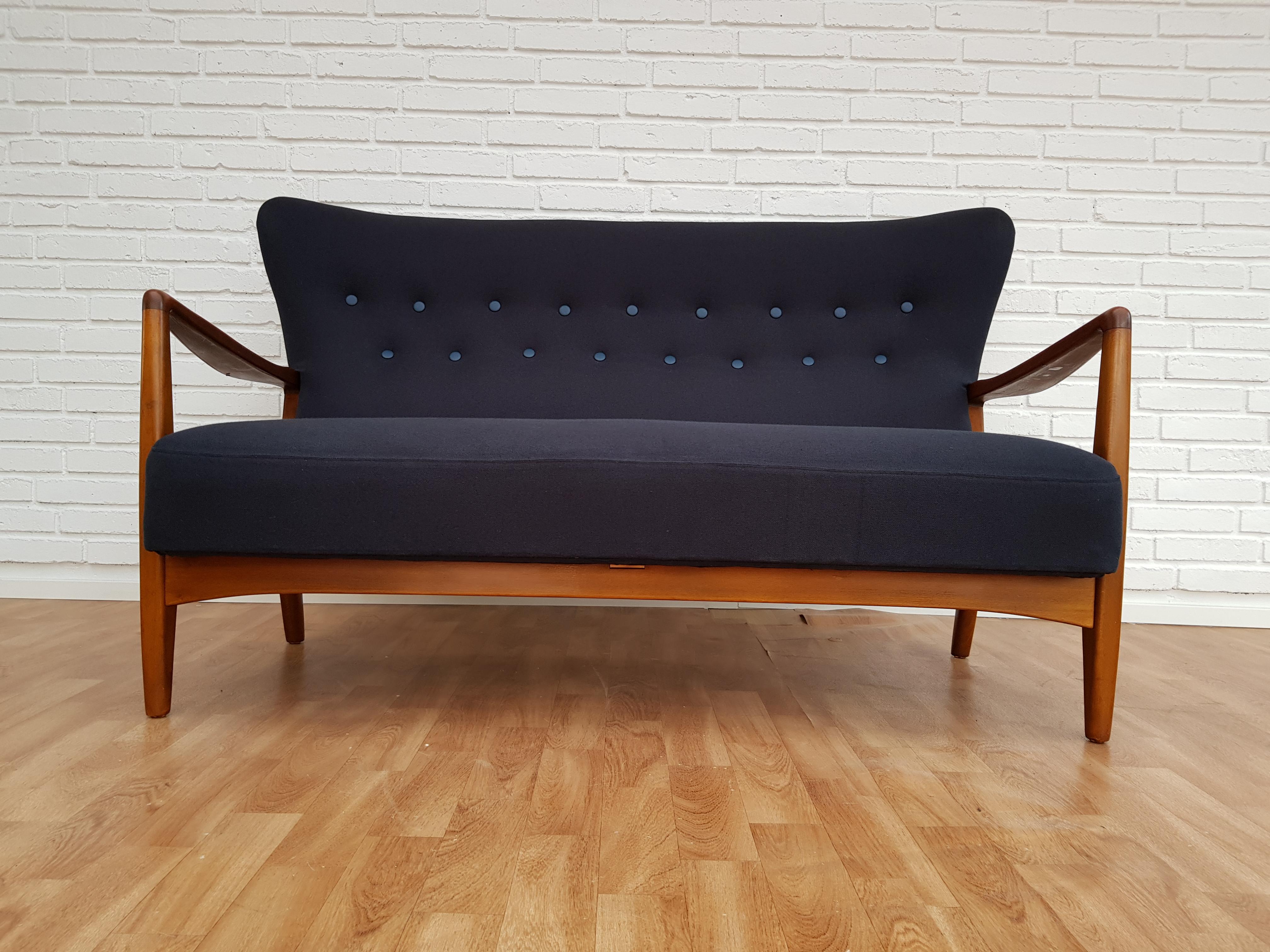 Søren Hansen for Fritz Hansen, Danish Designed Sofa Set, 1950s, Reupholtered 5