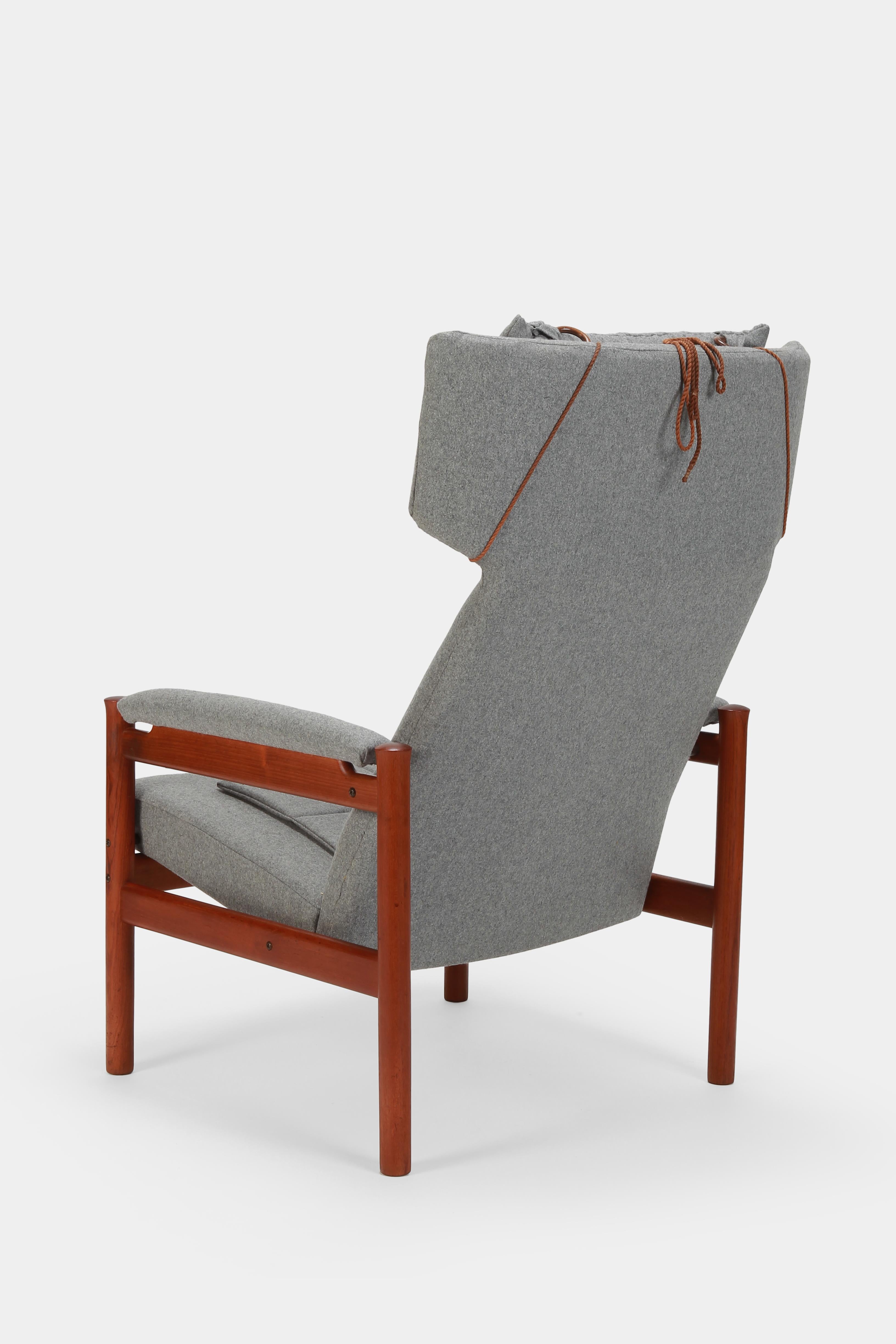 Mid-Century Modern Søren Hansen Wing Chair Frtiz Hansen, 1960s For Sale