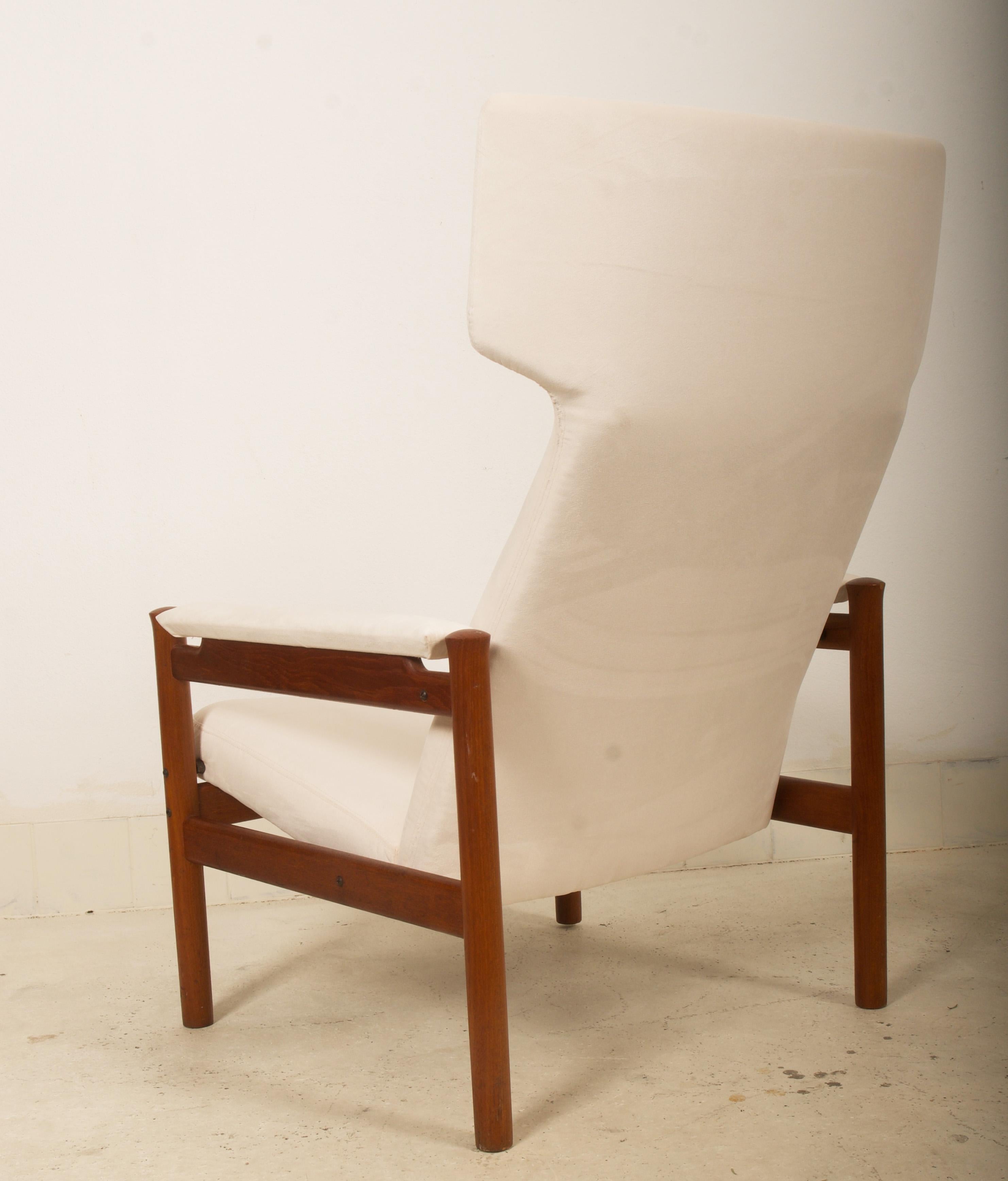 Milieu du XXe siècle Søren Hansen Wingback Chair Chaise longue en vente