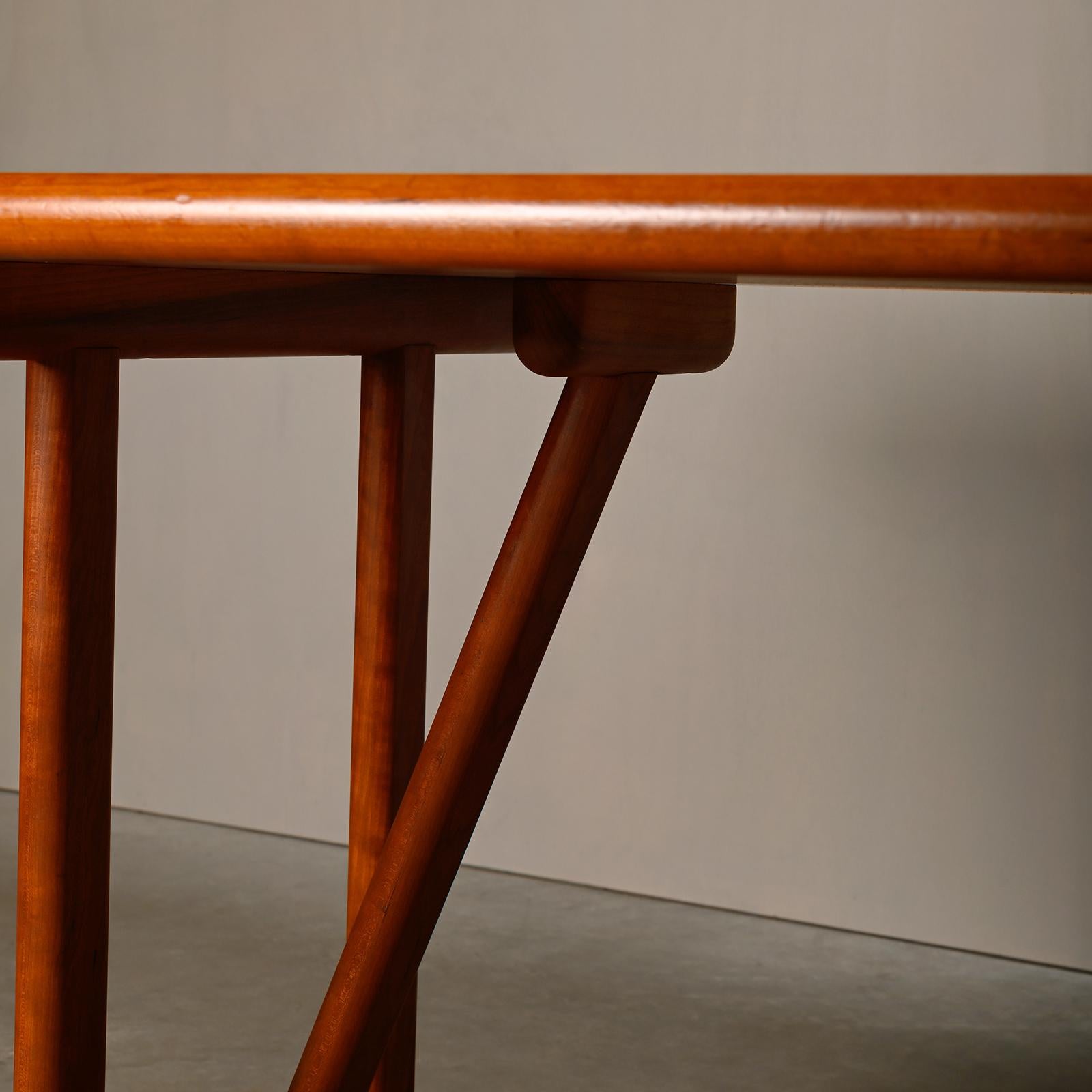 Søren Holst Shaker Dining Table or Desk in solid Cherry Wood, Denmark 5