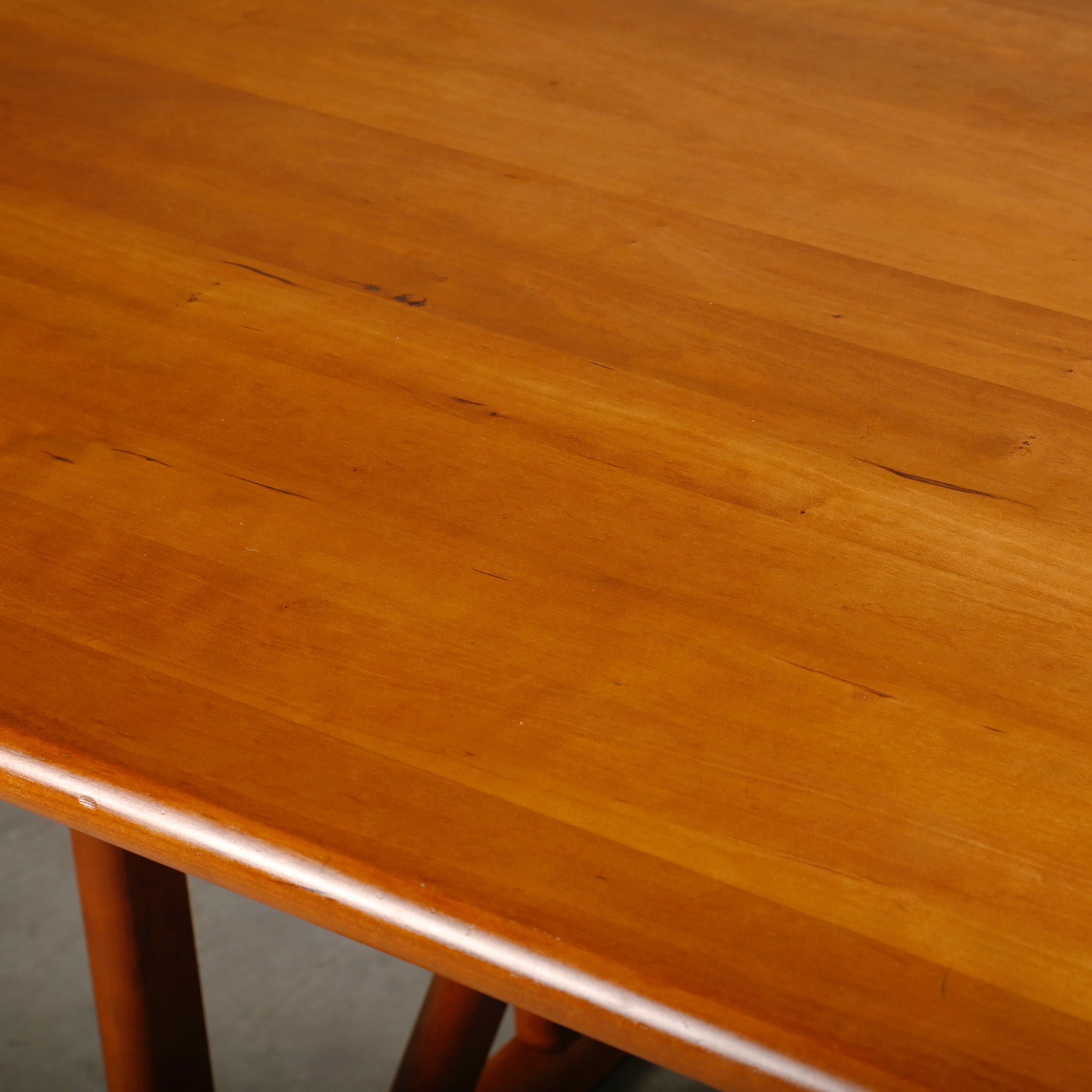 Søren Holst Shaker Dining Table or Desk in solid Cherry Wood, Denmark 7