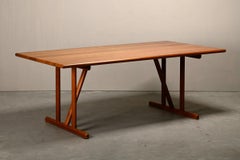 Søren Holst Shaker Dining Table or Desk in solid Cherry Wood, Denmark