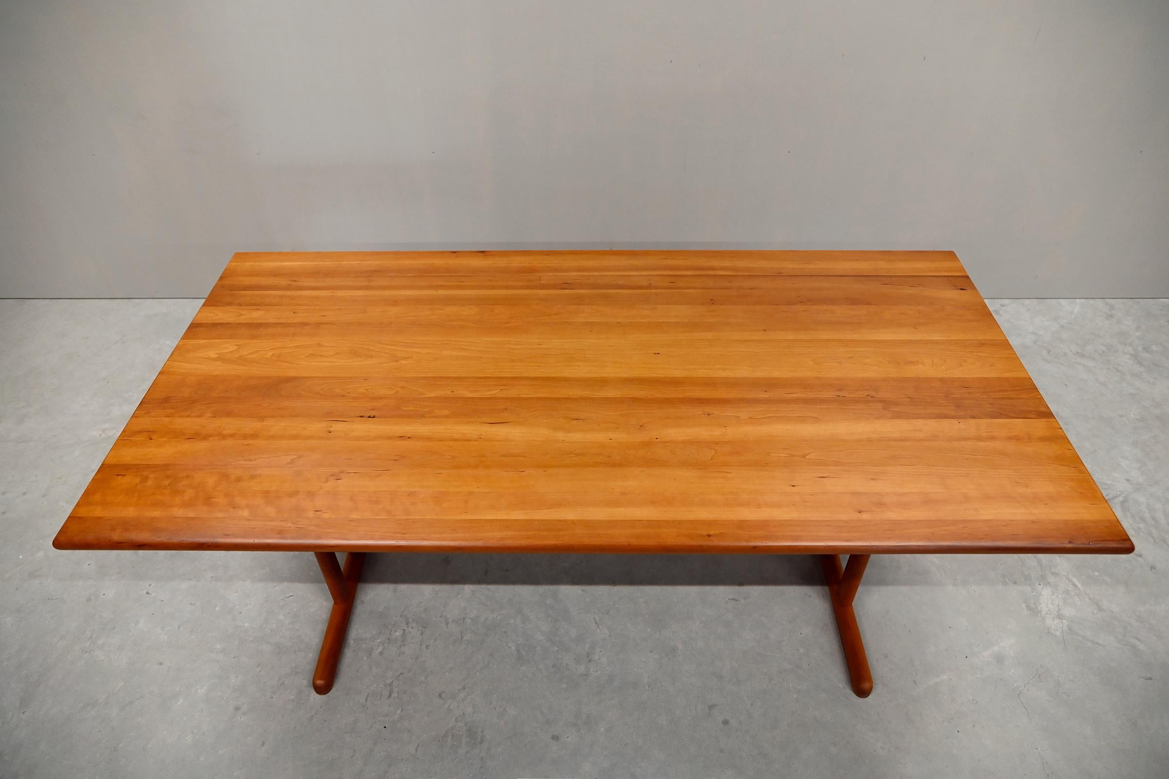 Søren Holst Shaker Dining Table or Desk in solid Cherry Wood, Denmark 1
