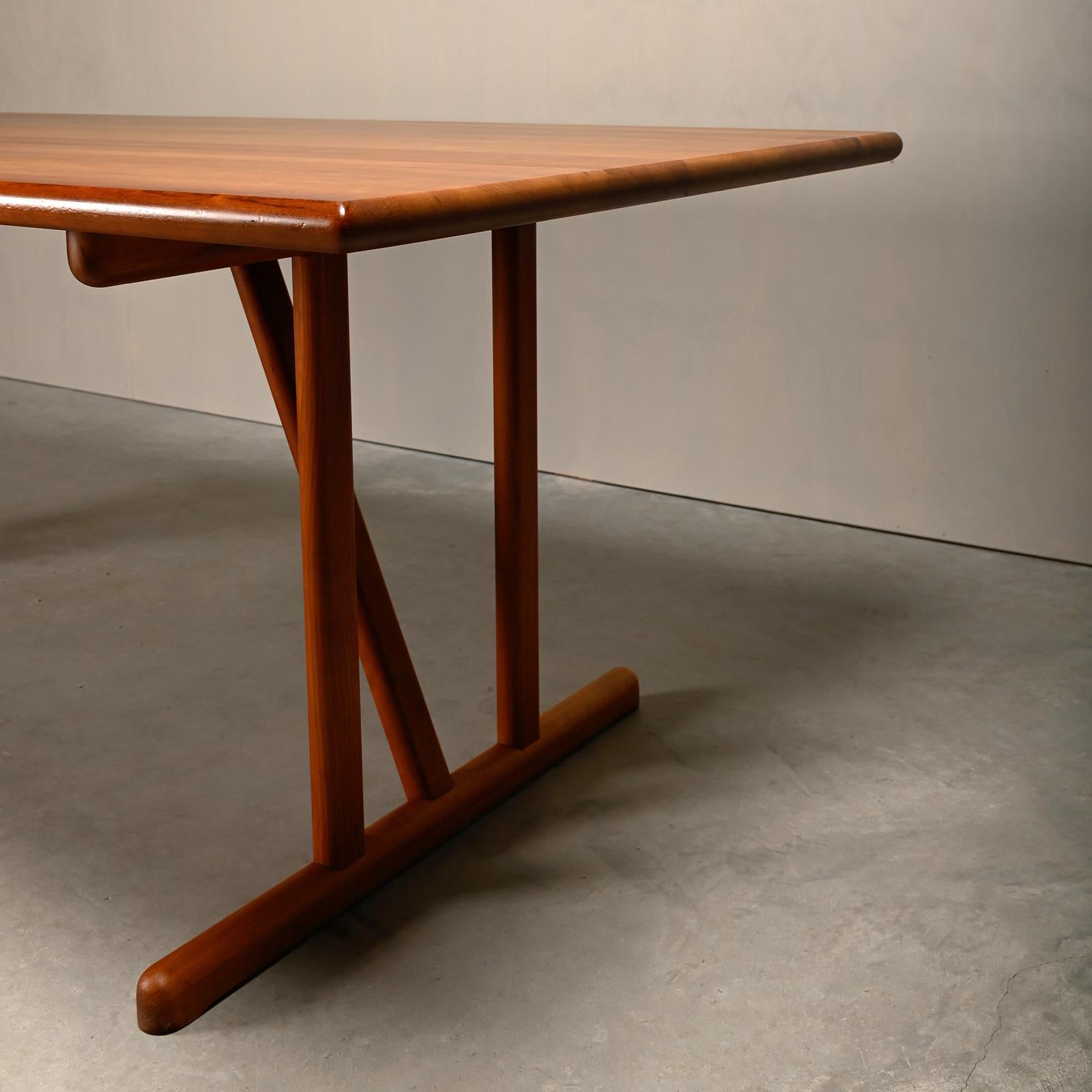 Søren Holst Shaker Dining Table or Desk in solid Cherry Wood, Denmark 2