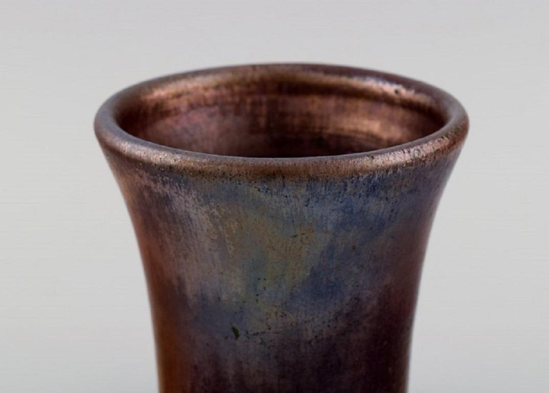 Søren Kongstrand, Dänemark, Vase aus glasiertem Steingut, 1920er Jahre (Dänisch) im Angebot