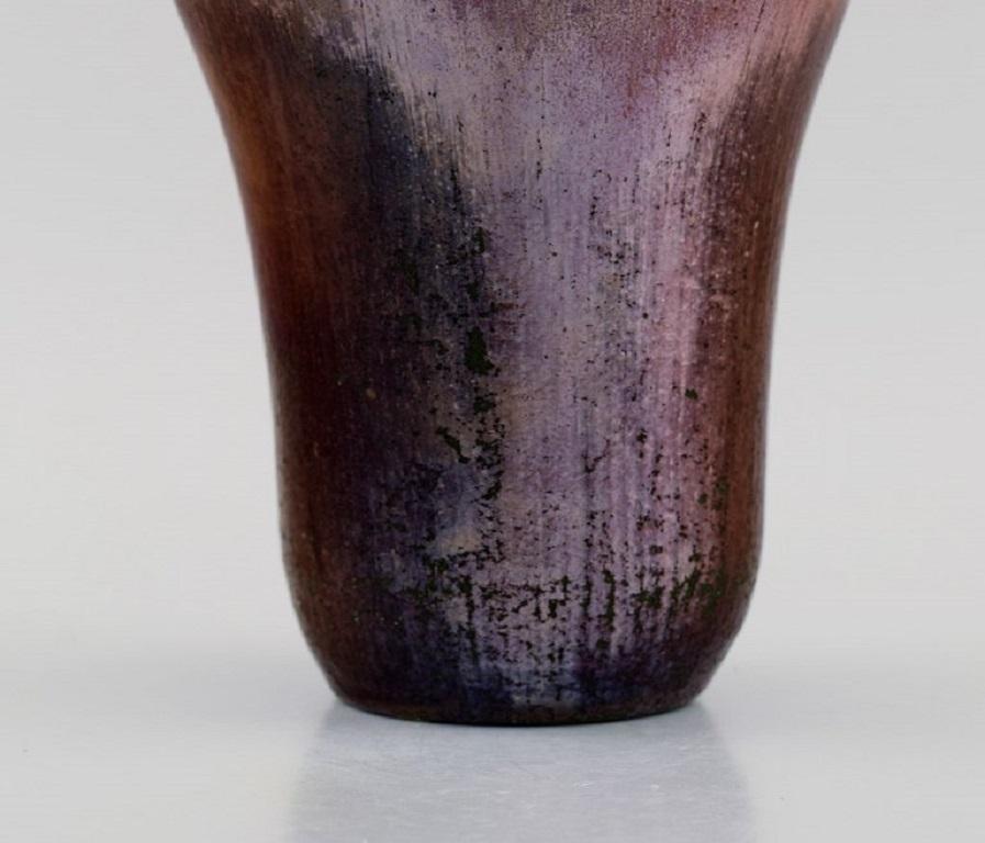 Søren Kongstrand, Dänemark, Vase aus glasiertem Steingut, 1920er Jahre (Glasiert) im Angebot