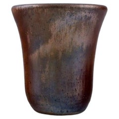 Søren Kongstrand, Denmark, Vase in Glazed Stoneware, 1920s