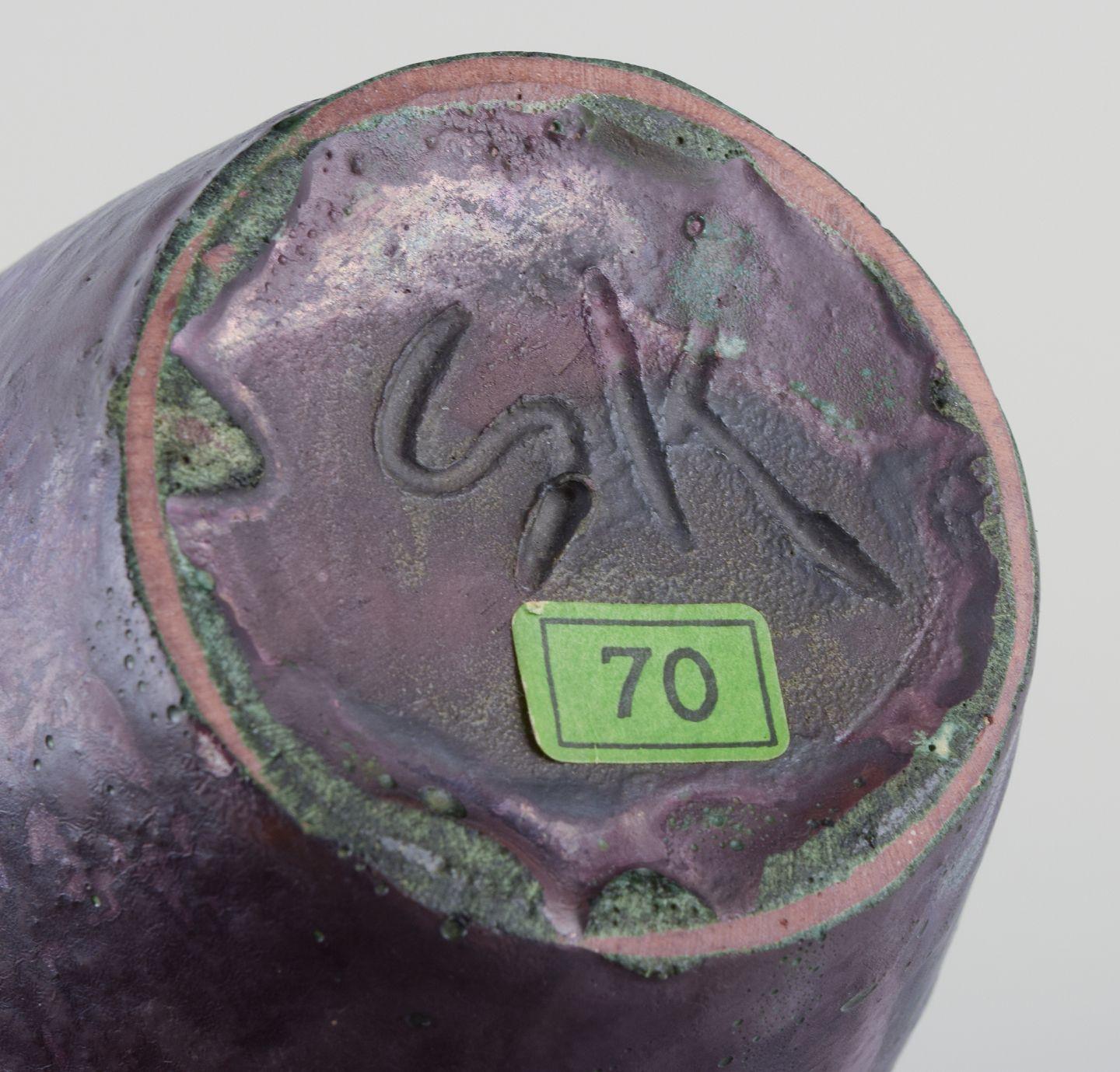 Inizio XX secolo Søren Kongstrand, ceramista danese. Vaso in ceramica con smalto parzialmente opaco. Ca 1920 in vendita