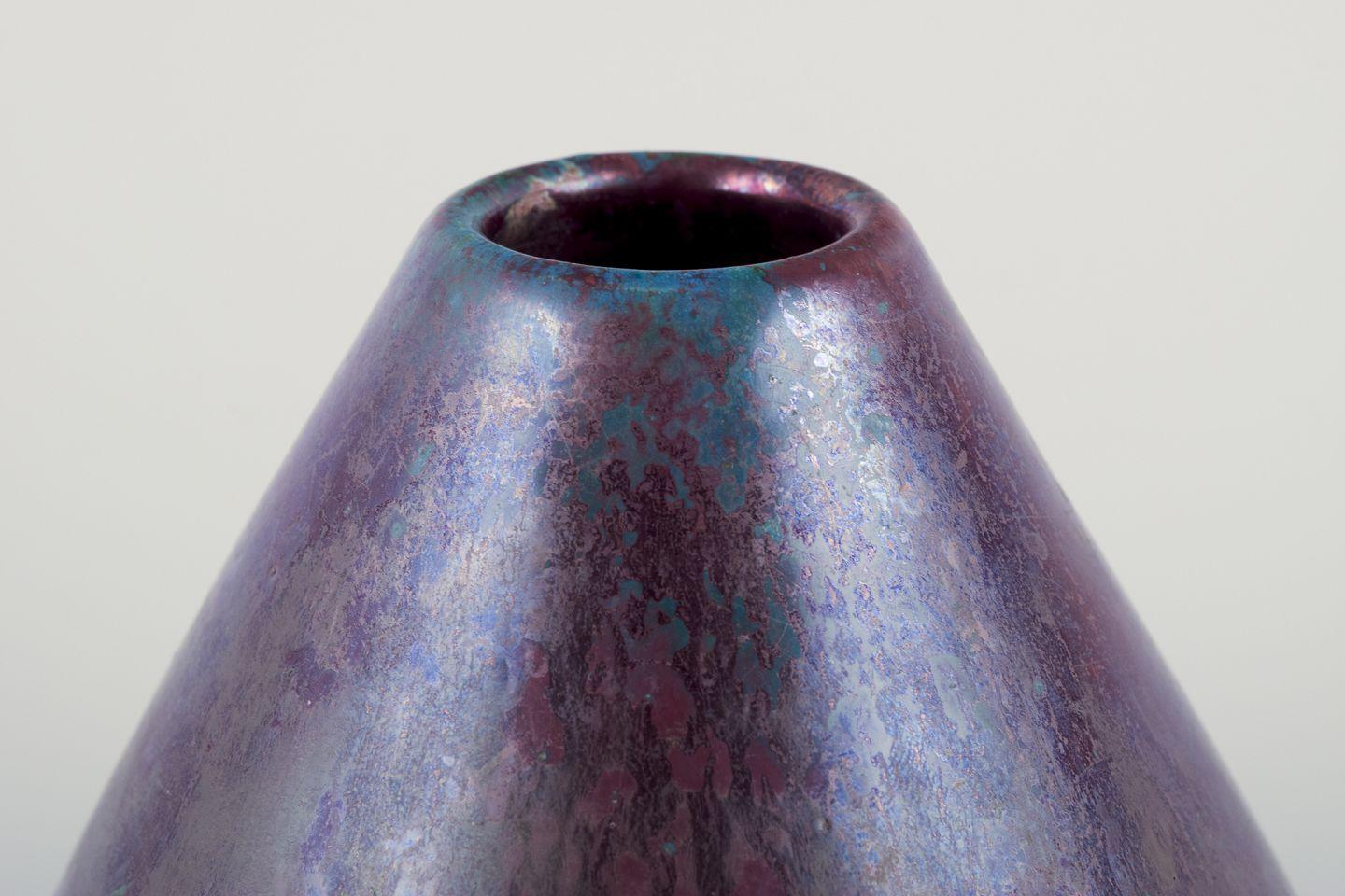 Søren Kongstrand, Danish ceramicist. Unique vase with shiny glaze. Ca. 1920 Danés en venta