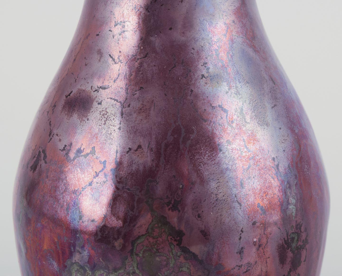 Søren Kongstrand, ceramista danese. Vaso con smalto a lustro. Circa 1920 In condizioni ottime in vendita a Copenhagen, DK