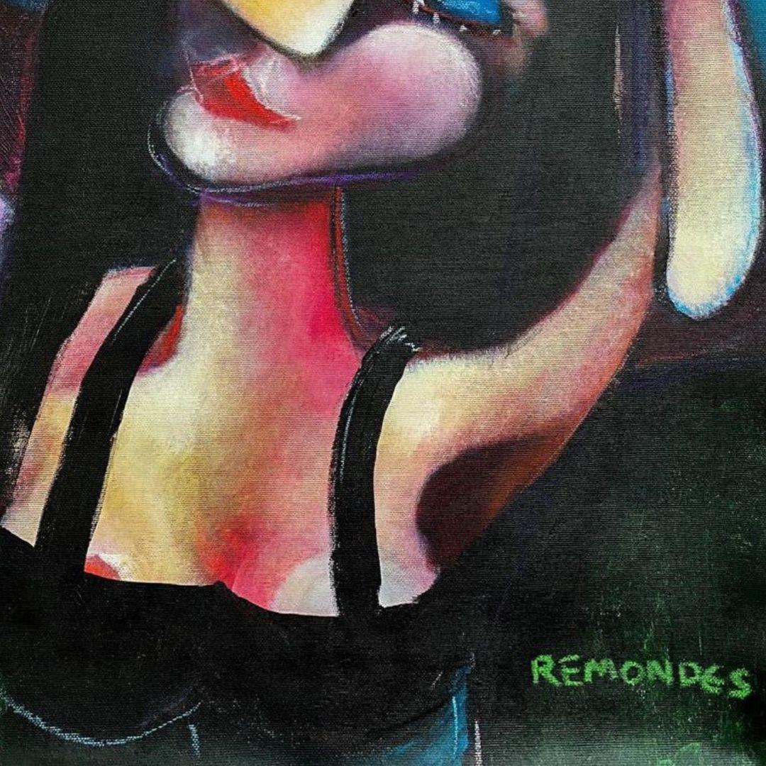 A Peixeira - Contemporary Painting by Sérgio Remondes
