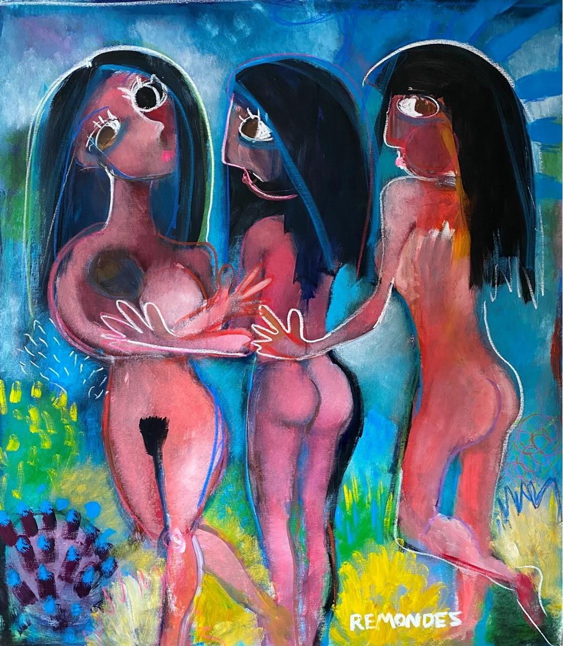 As três graças - Painting by Sérgio Remondes