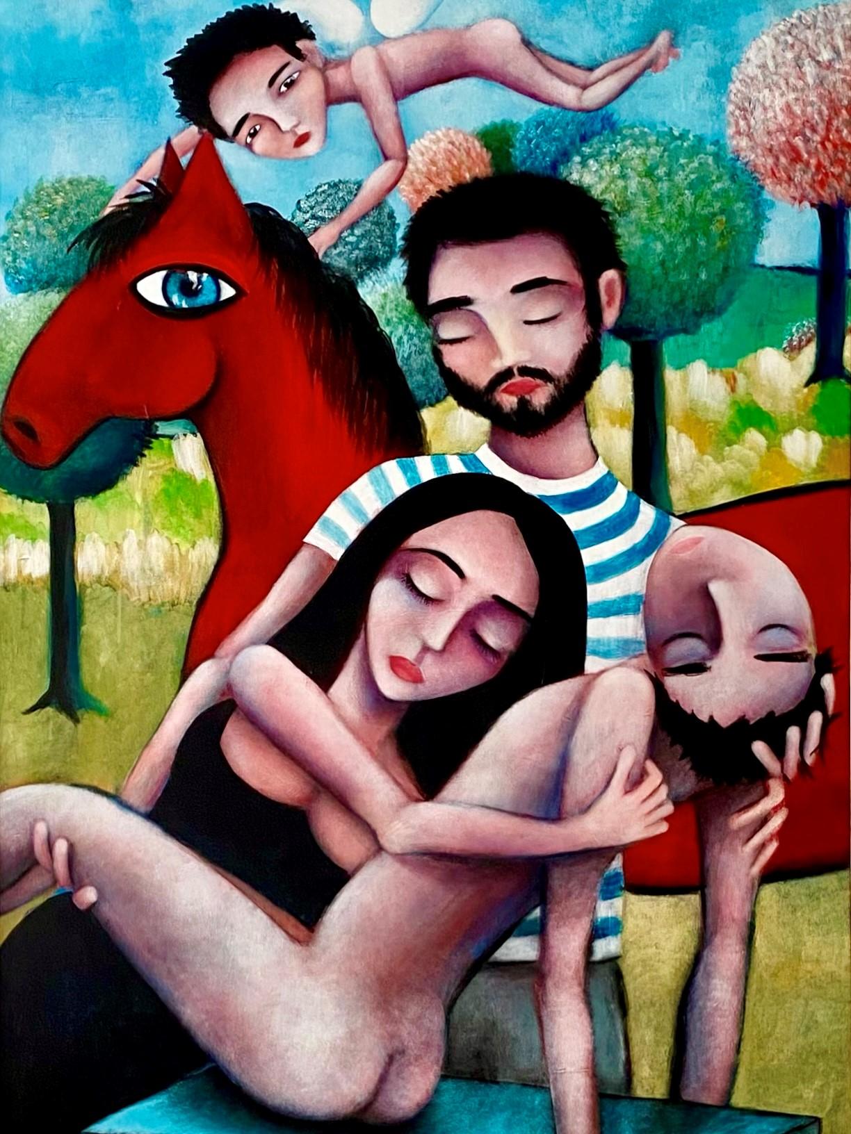 Los primeros funerales - Painting de Sérgio Remondes