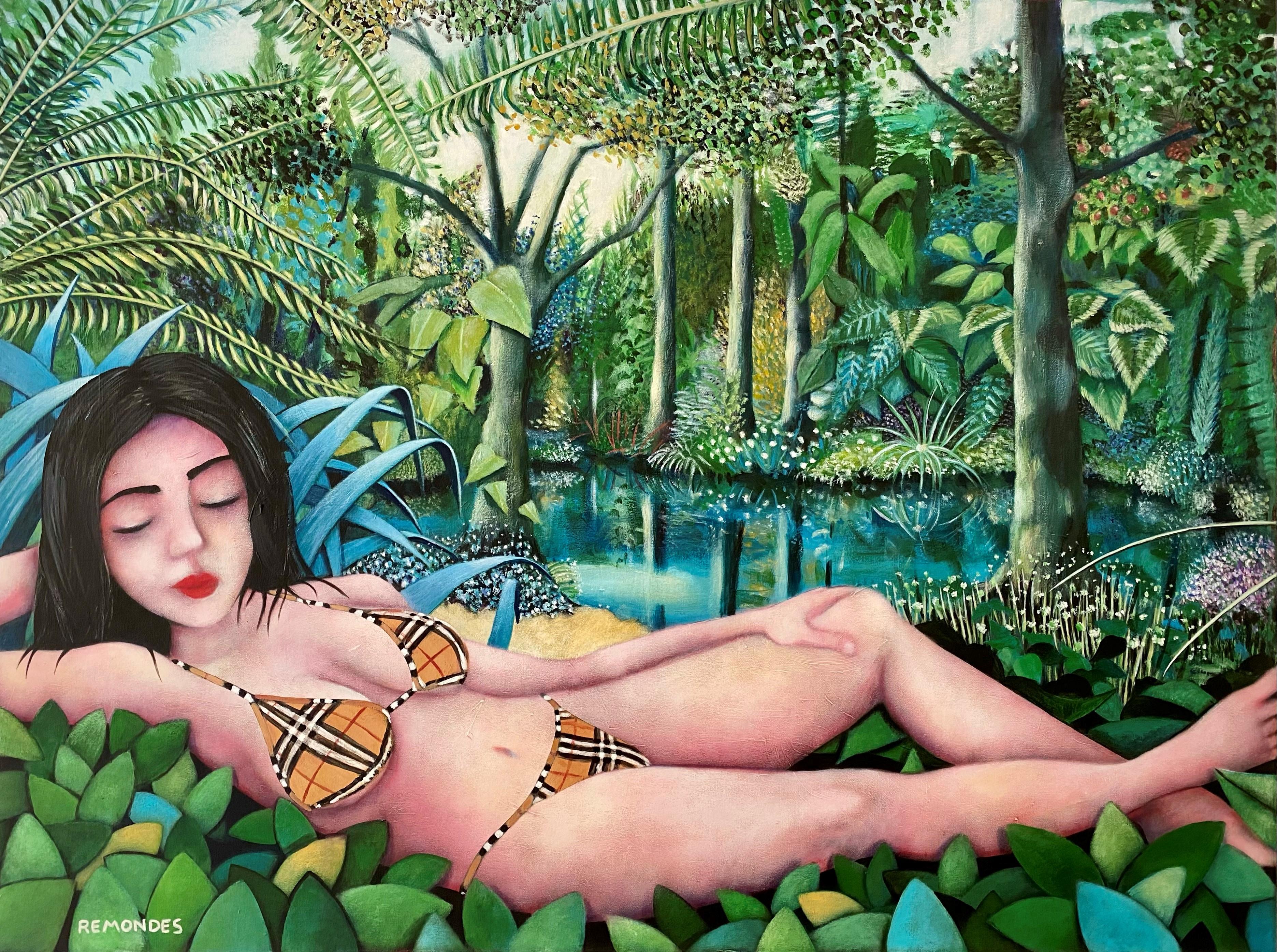 The Nymph of the Spring - Painting by Sérgio Remondes