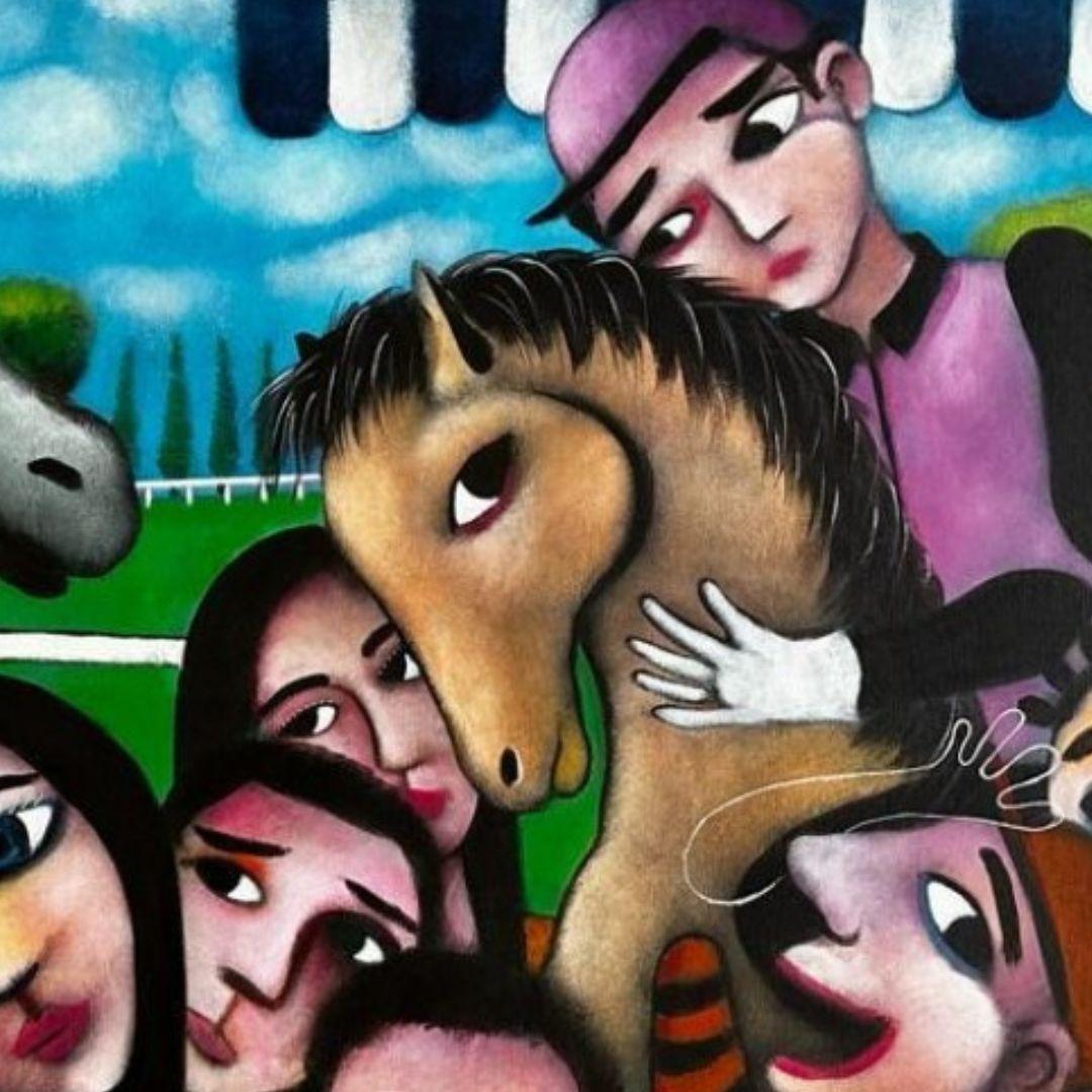 Victoire à Chantilly - Contemporary Painting by Sérgio Remondes