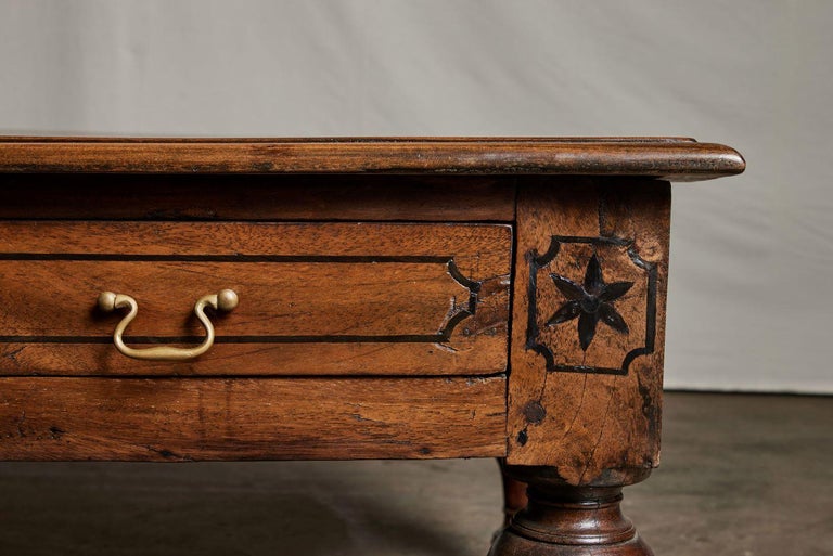 Sri Lankan Coffee Table with Drawers For Sale at 1stDibs