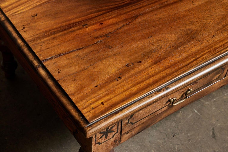 Sri Lankan Coffee Table with Drawers For Sale at 1stDibs