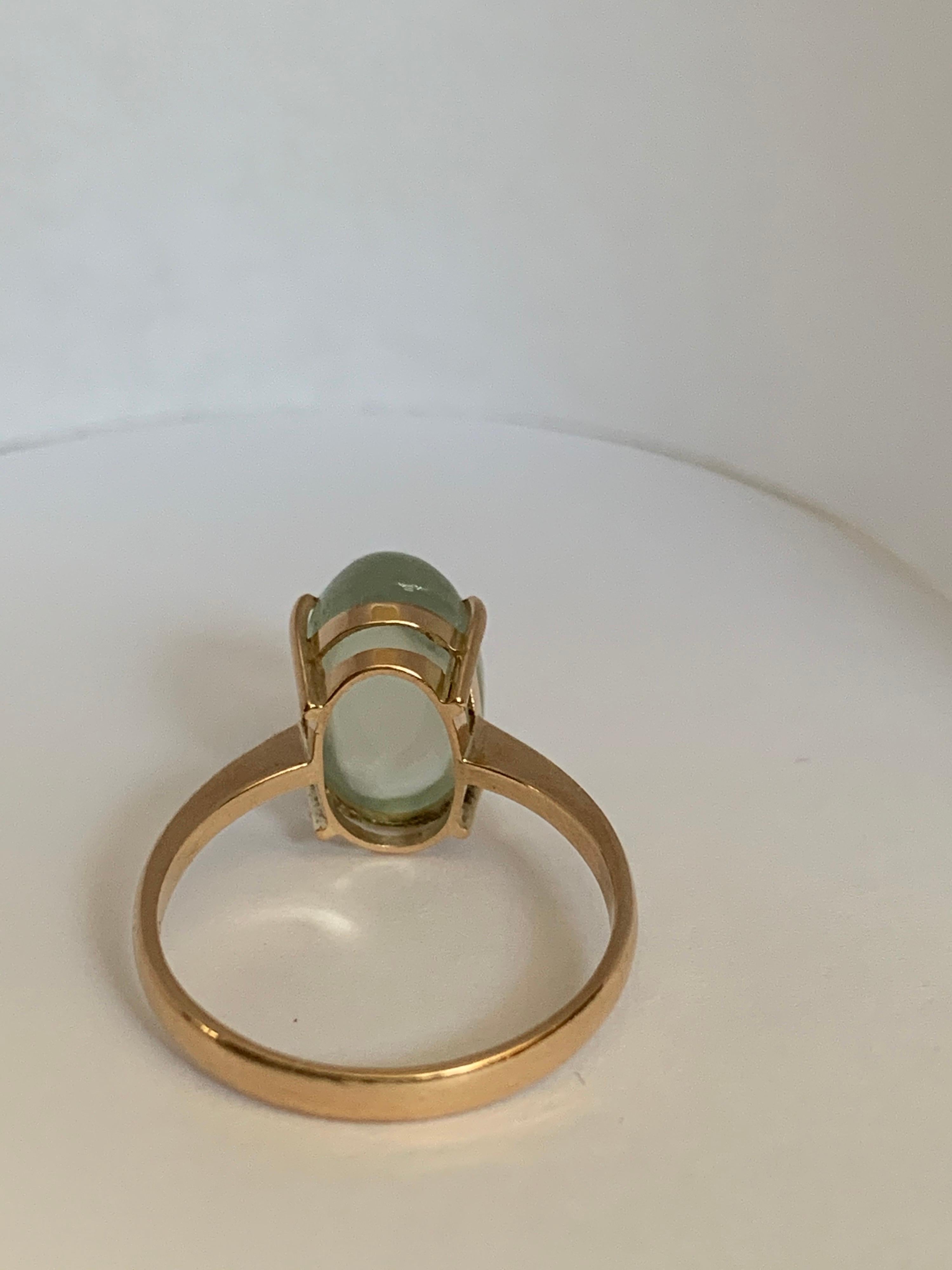 Sri Lanka Mondstein Gelbgold Ring Damen