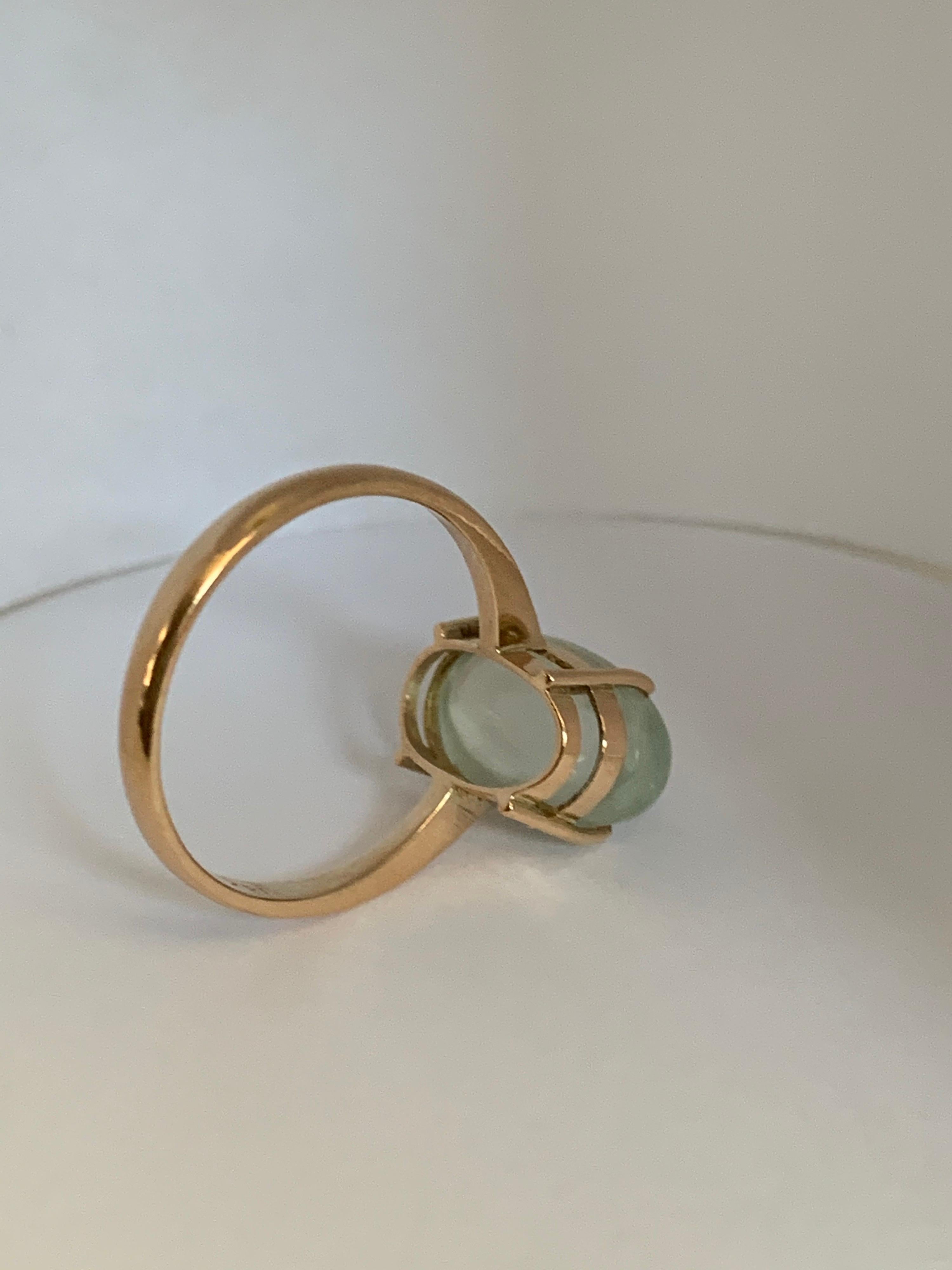 Sri Lanka Mondstein Gelbgold Ring 1