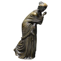 Sridevi East Asian Hindu Deity Goddess bronze Figurine Antique 18th-19th century