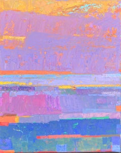 Purple Clouds, Abstract Oil Painting