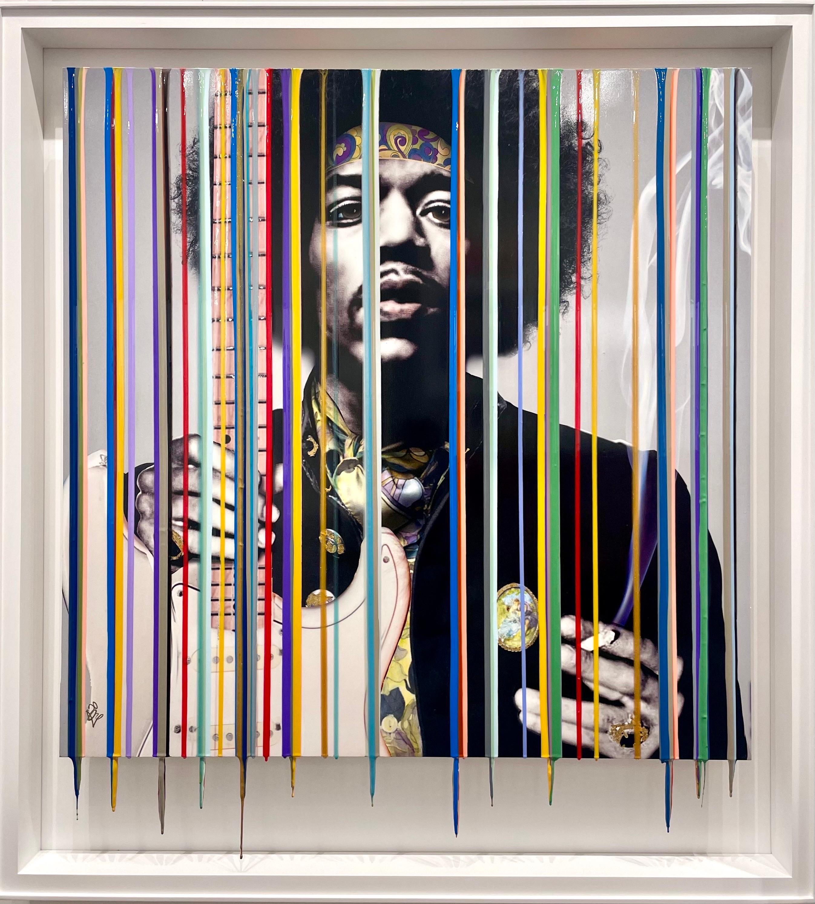 Srinjoy Gangopadhyay Portrait Painting - Icon Glamour  Jimi Hendrix