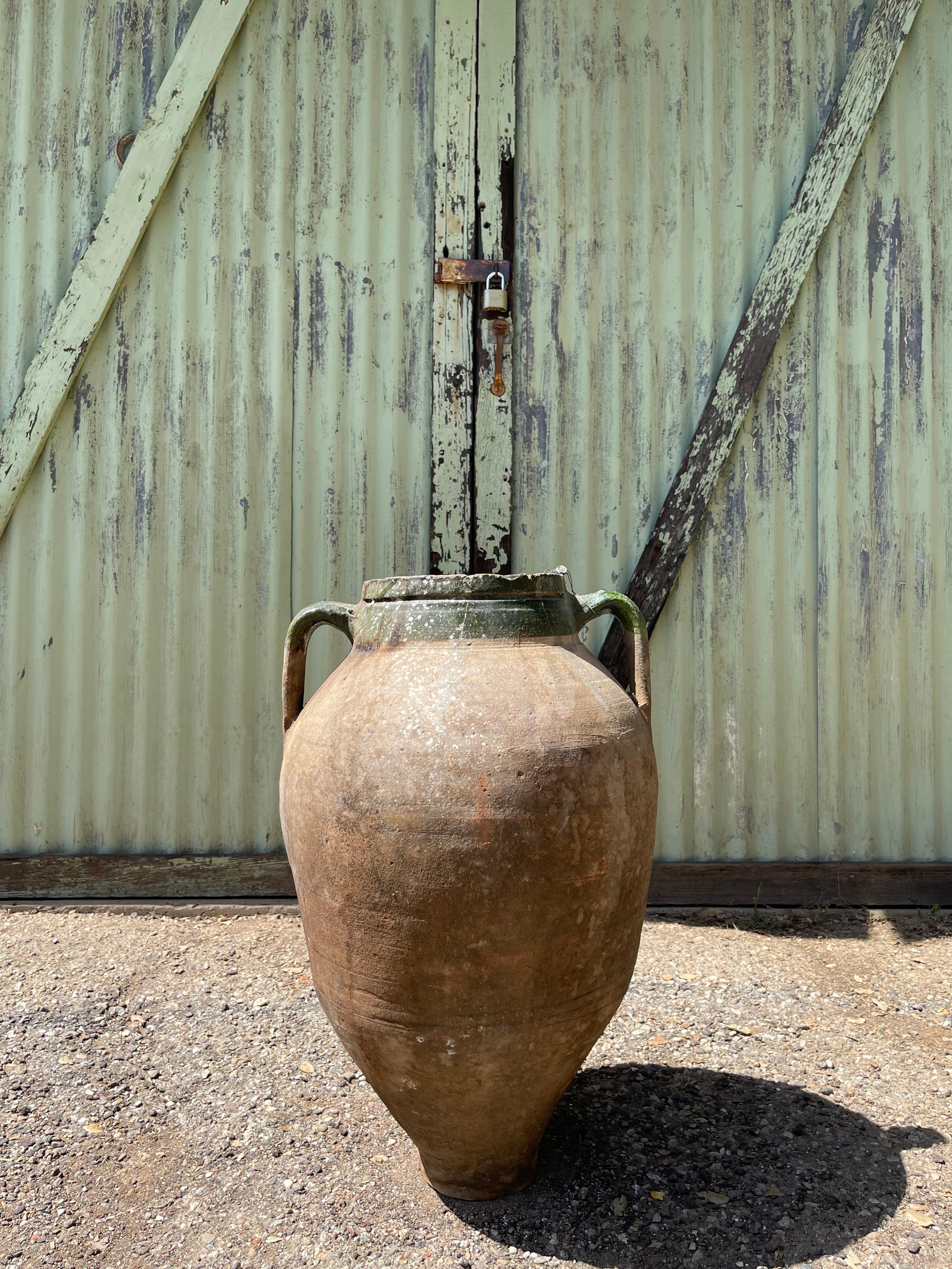 Sırlı Küp (Turkish Glazed Jar - Large) In Good Condition For Sale In Ojai, US