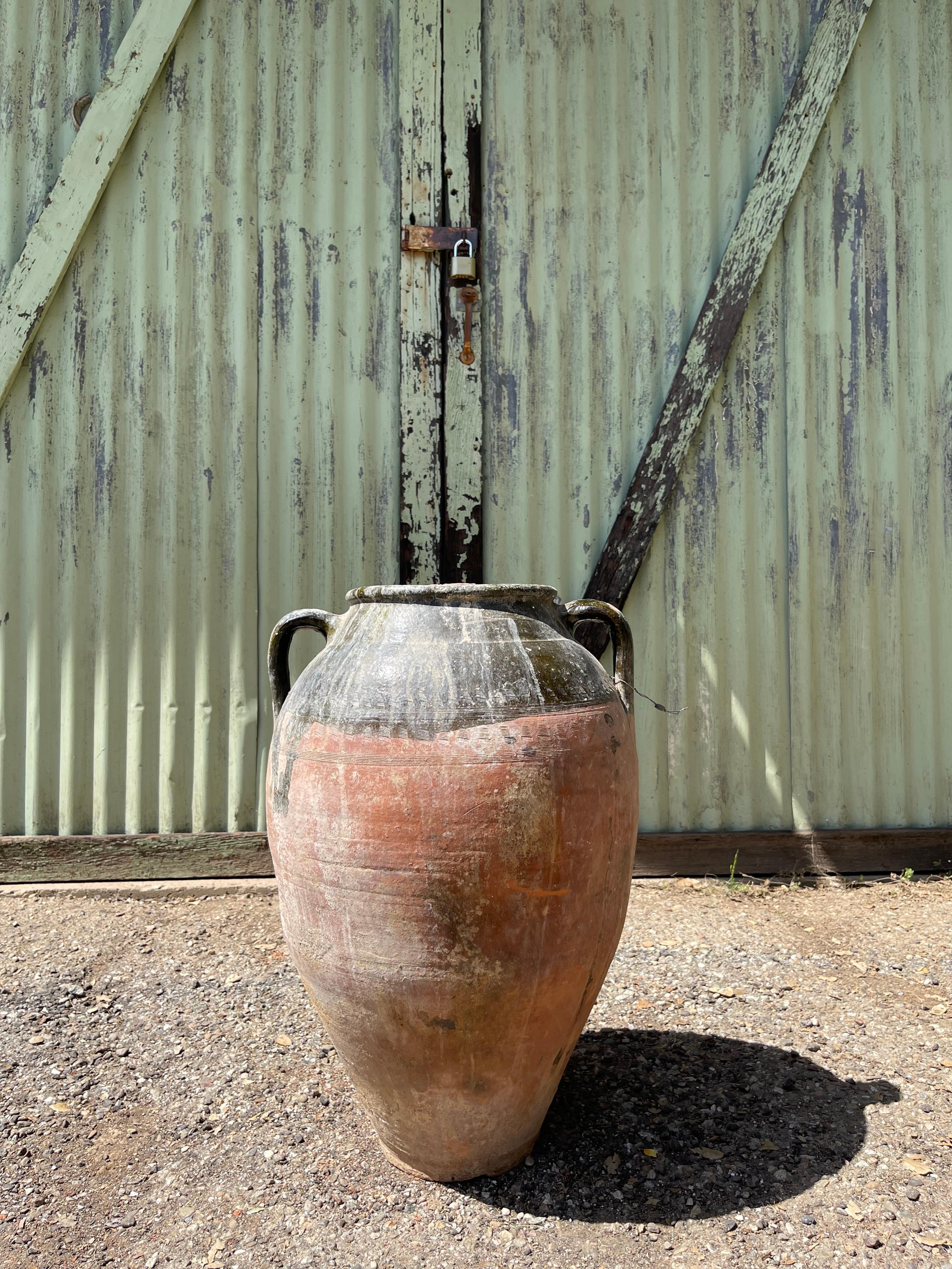 Hand-Crafted Sırlı Küp (Turkish Glazed Jar - Large) For Sale