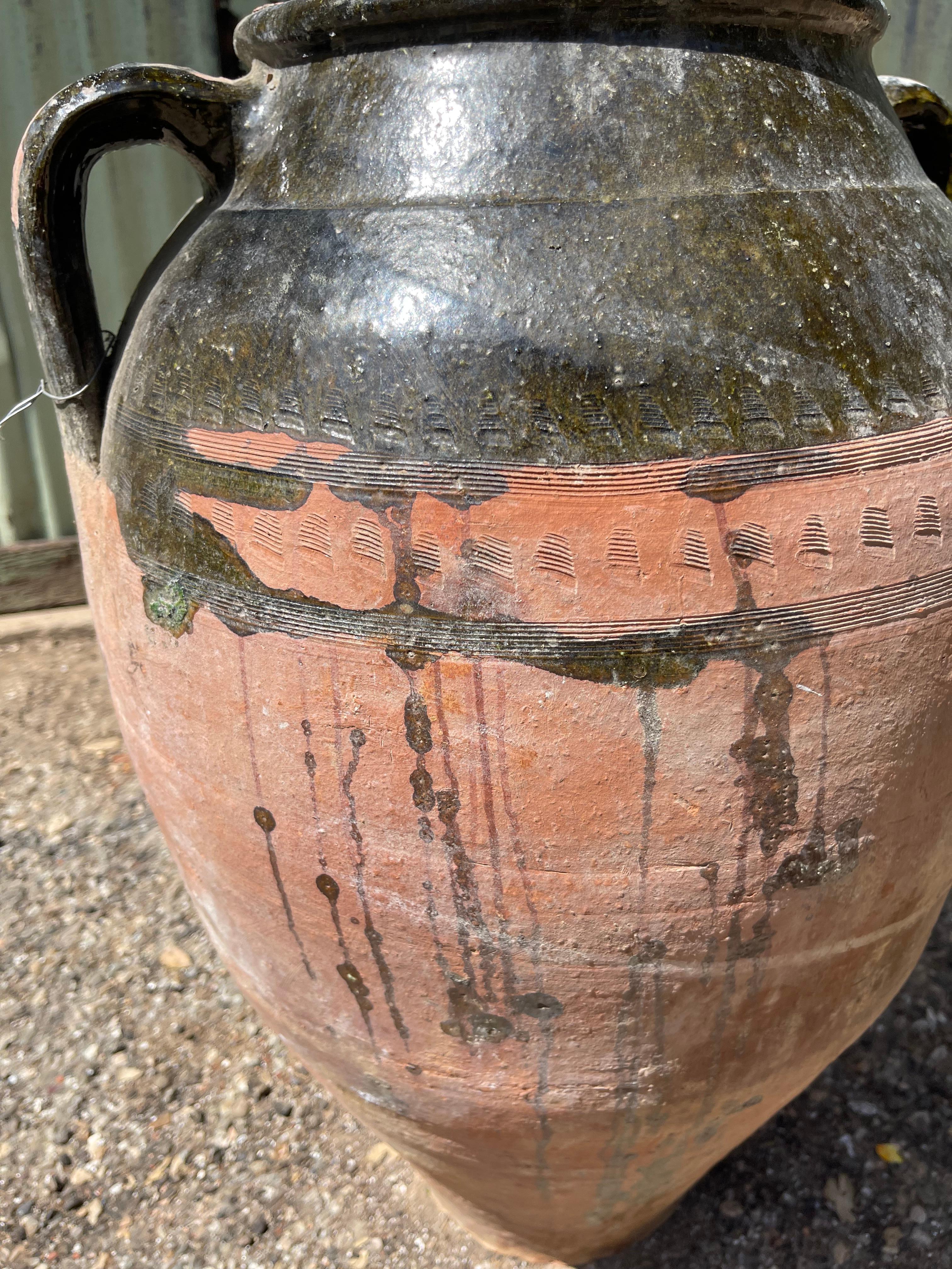20th Century Sırlı Küp (Turkish Glazed Jar - Large) For Sale