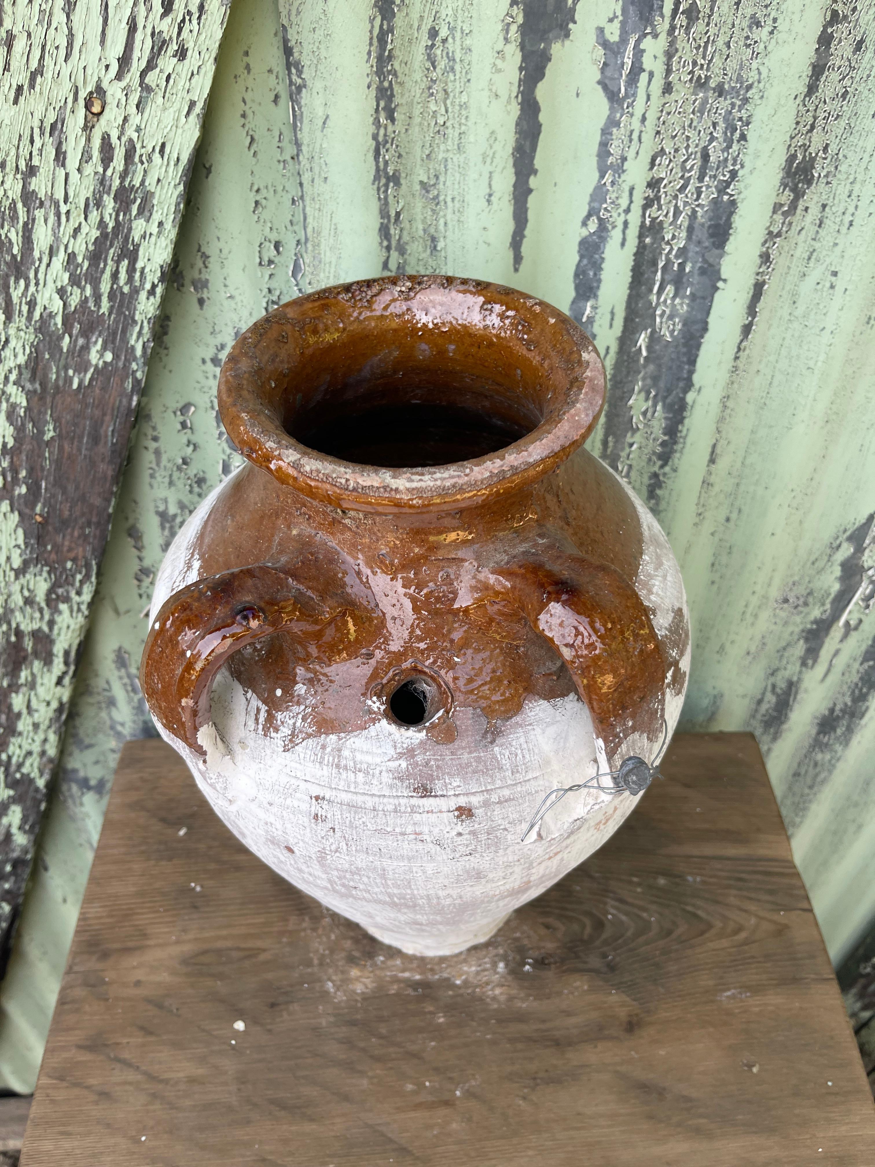 Sırlı Küp (Turkish Glazed Jar - Medium) In Good Condition For Sale In Ojai, US