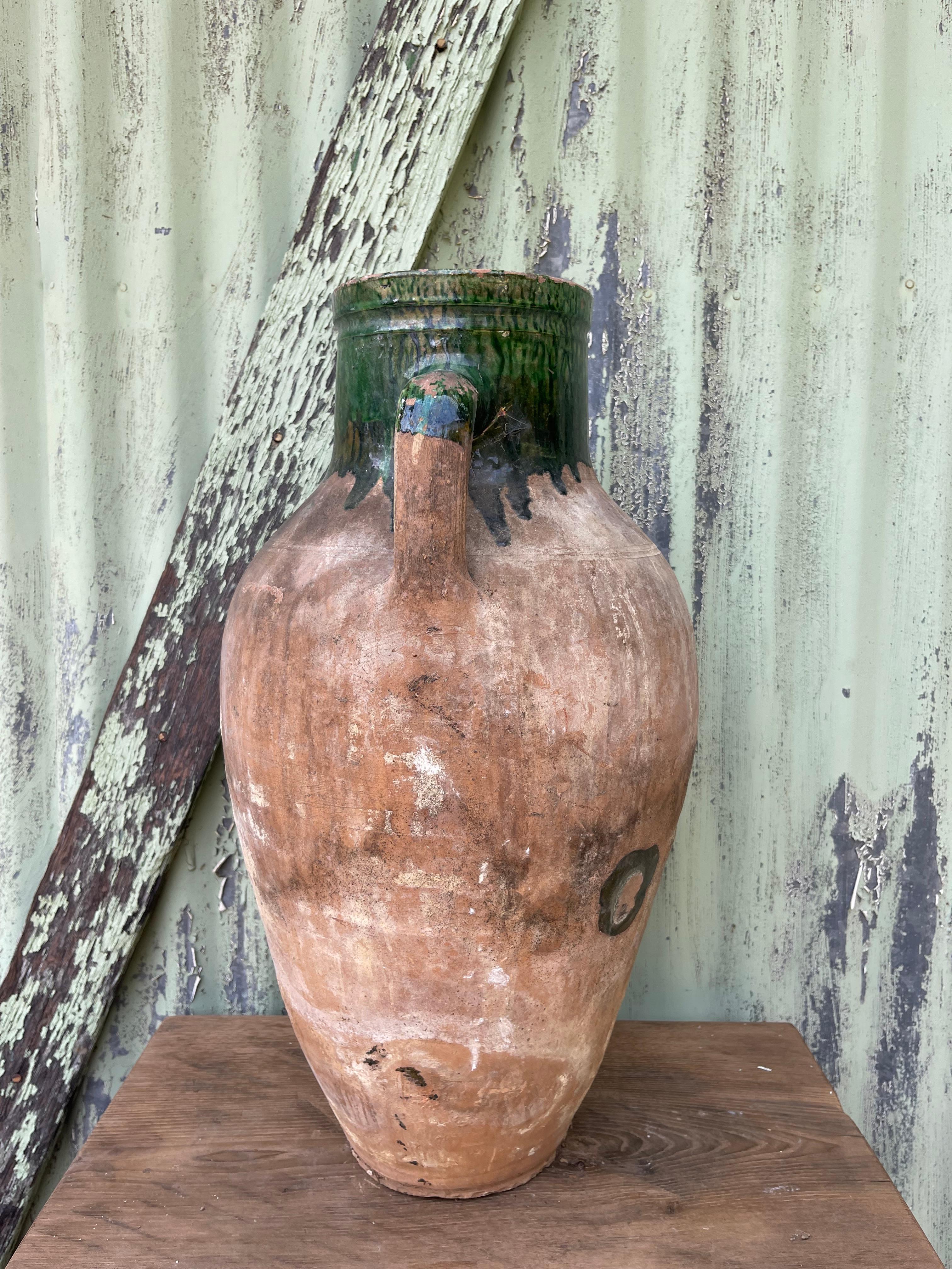 Sırlı Küp (Turkish Glazed Jar - Medium) In Good Condition For Sale In Ojai, US