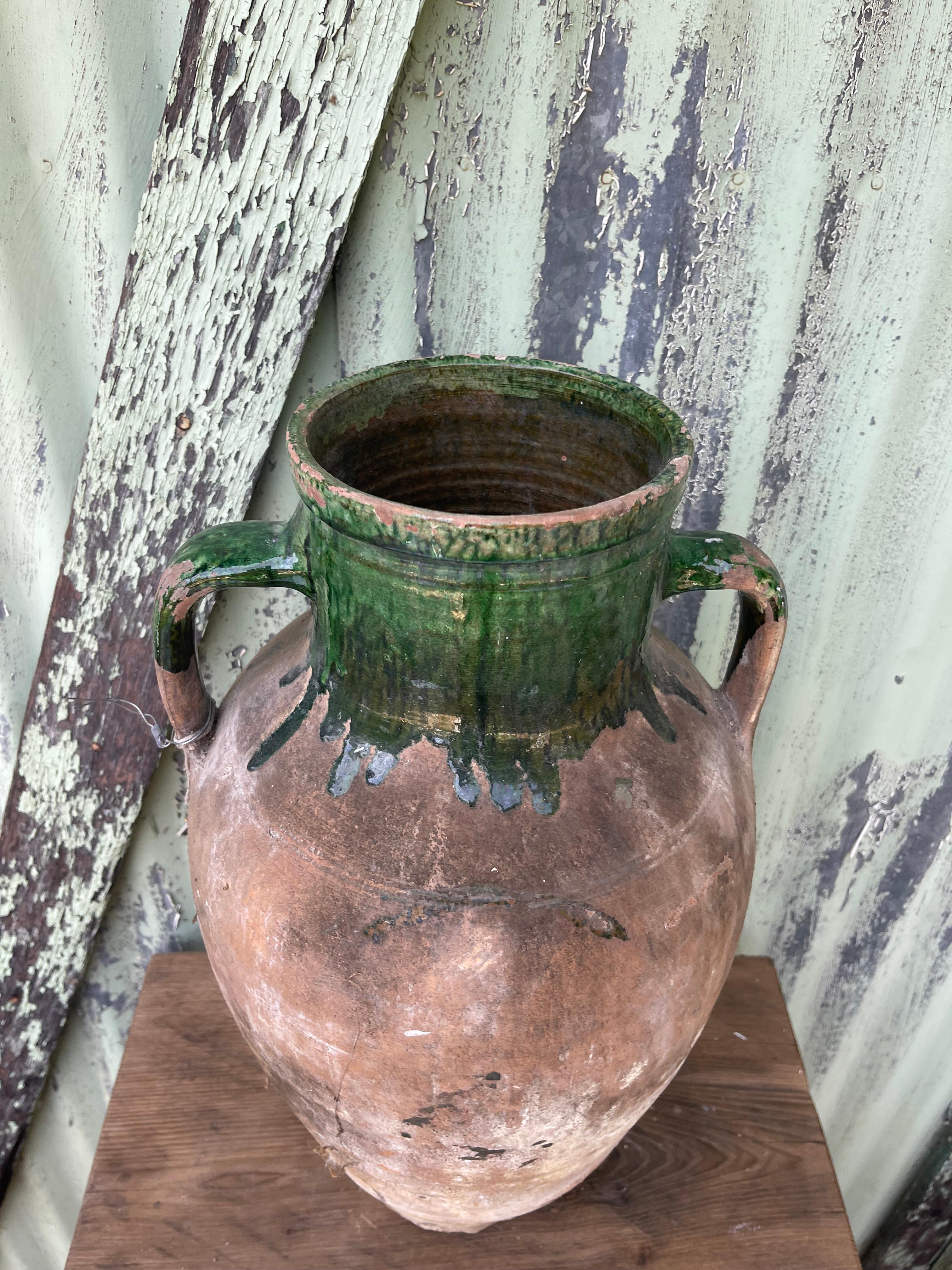 20th Century Sırlı Küp (Turkish Glazed Jar - Medium) For Sale