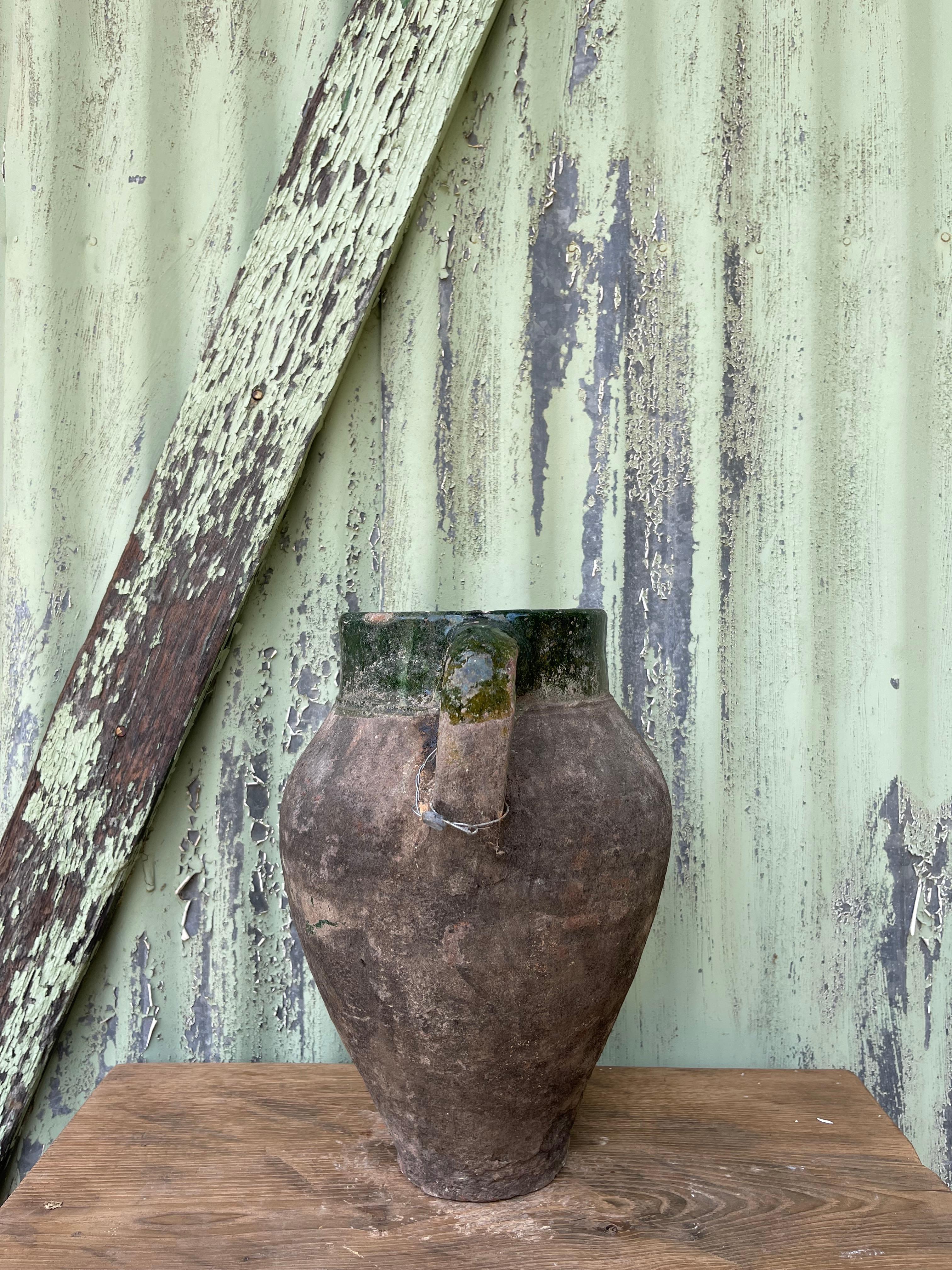 Sırlı Küp (Turkish Glazed Jar – Small) In Good Condition For Sale In Ojai, US
