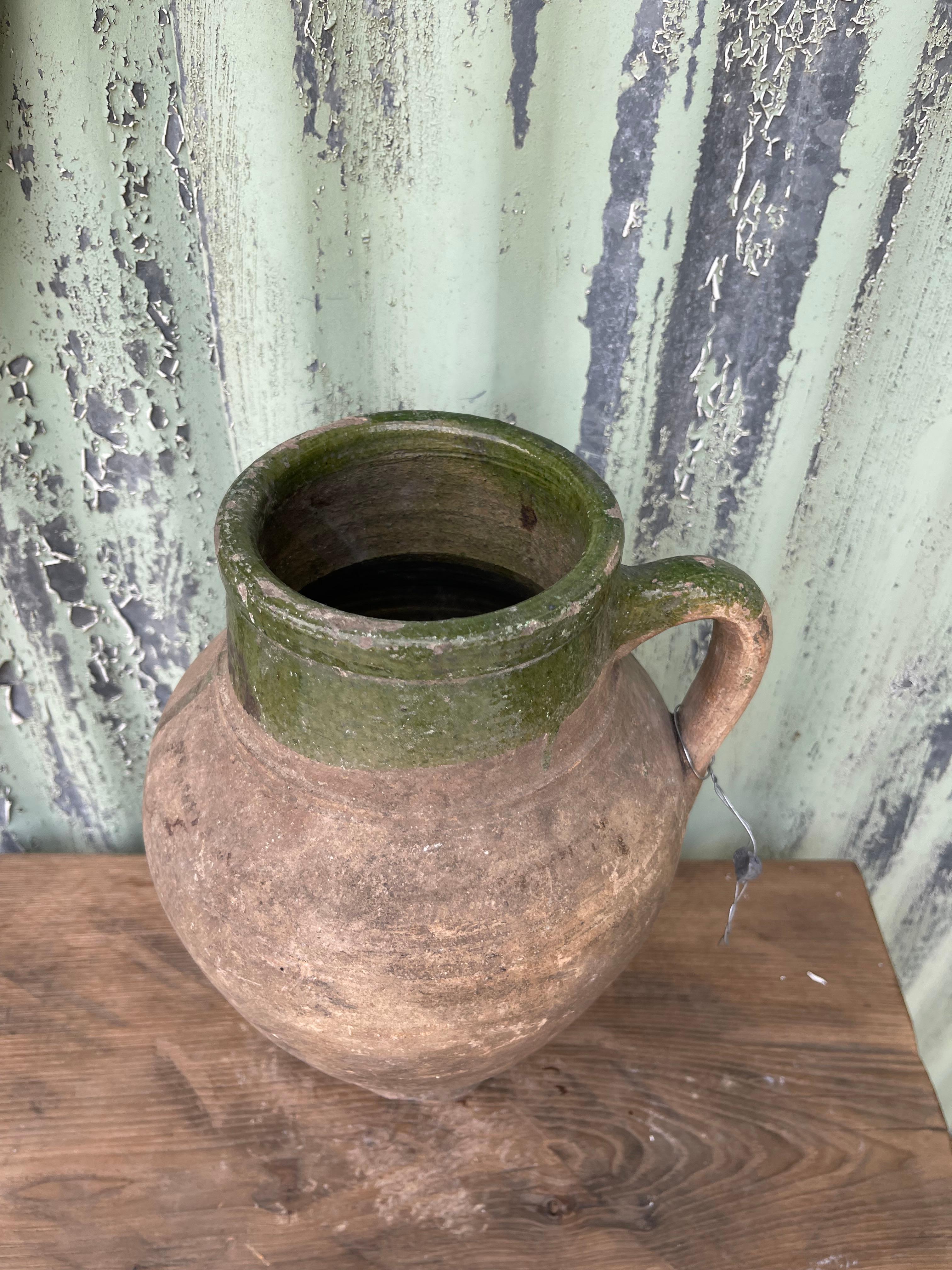 20th Century Sırlı Küp (Turkish Glazed Jar - Small) For Sale