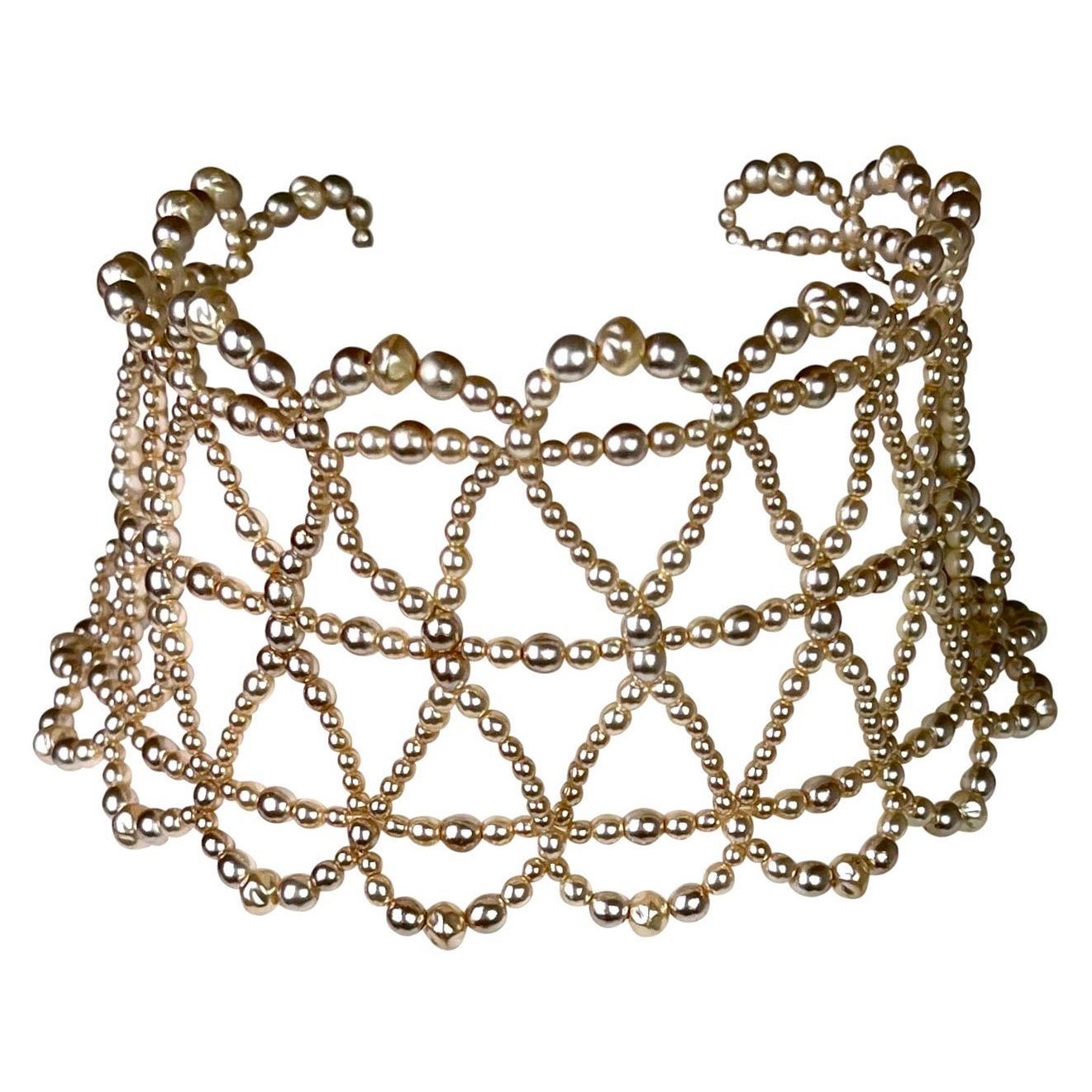 SS 1997 Dior by John Galliano Faux Pearl Choker