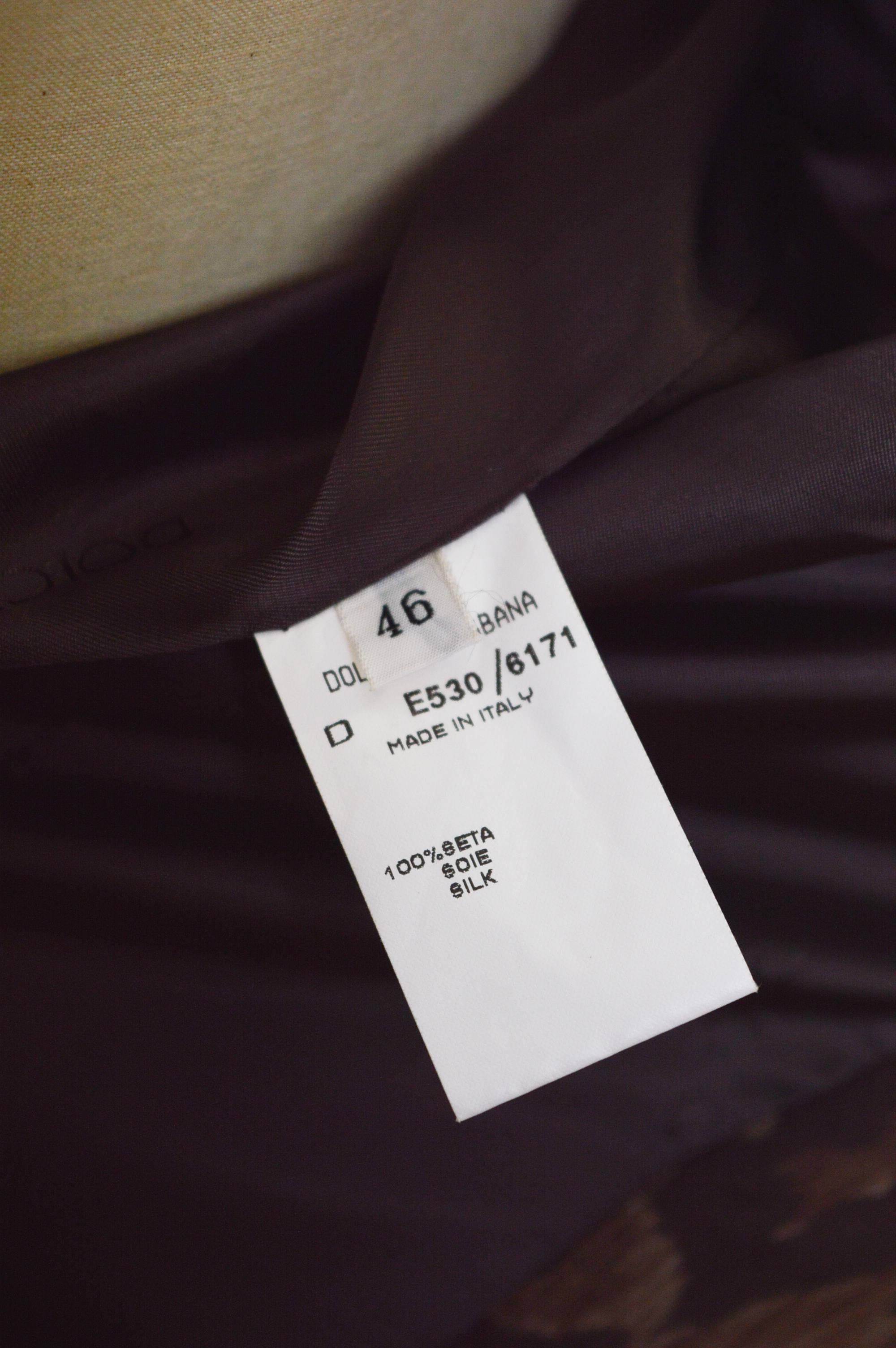 SS 1997 Dolce & Gabbana Runway Leopard Print Silk Full length Duster Jacket 8