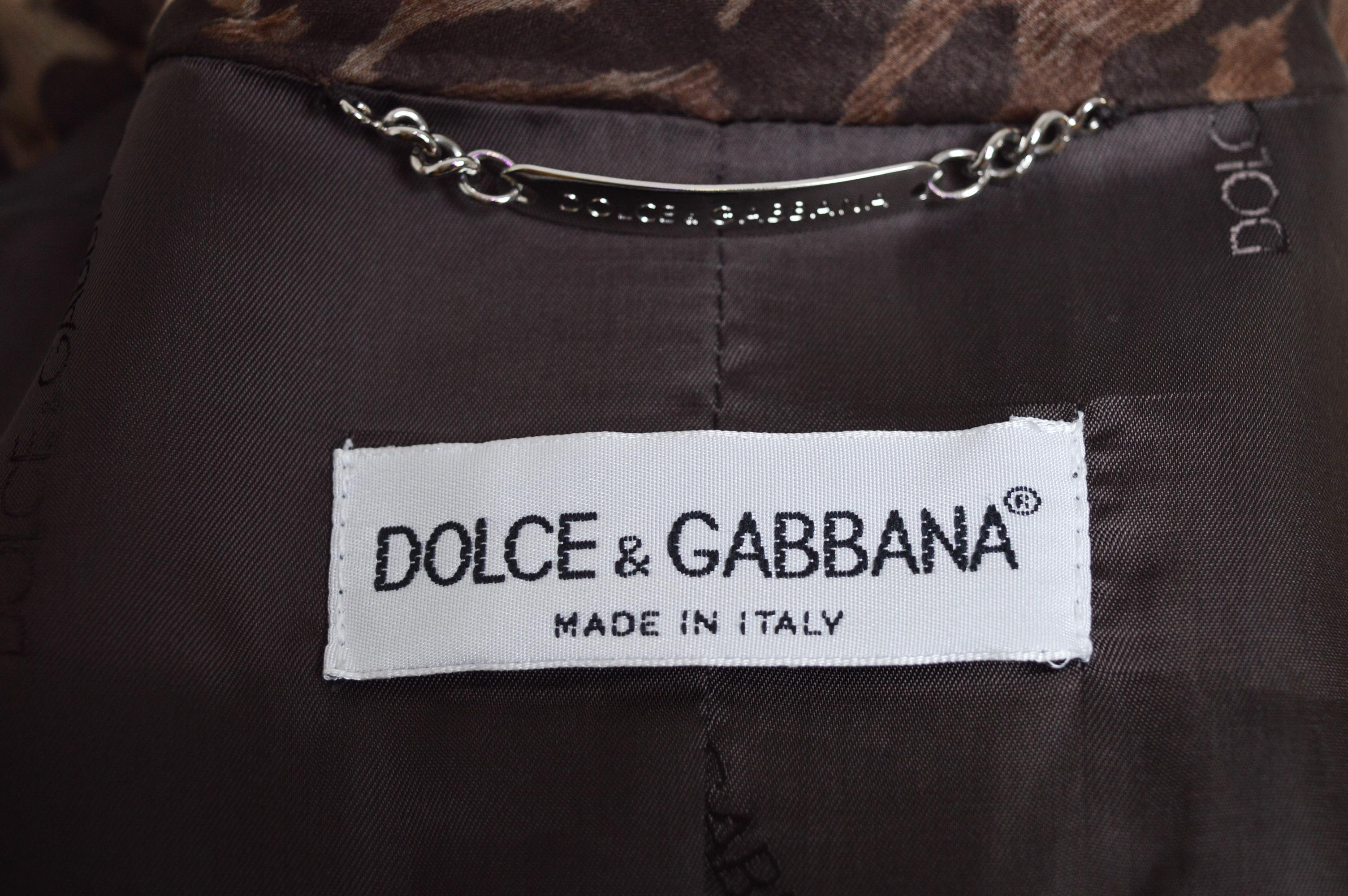 SS 1997 Dolce & Gabbana Runway Leopard Print Silk Full length Duster Jacket In Excellent Condition In Sheffield, GB