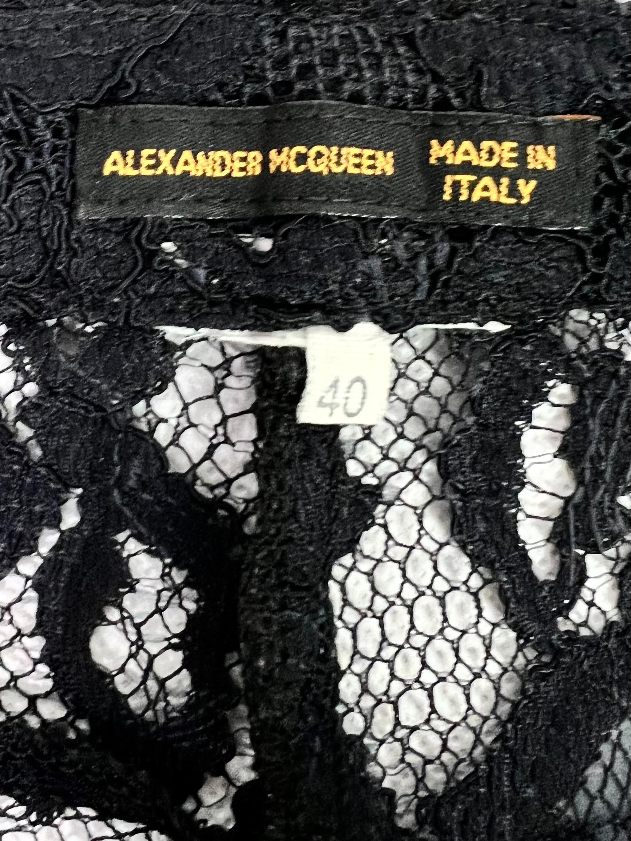 SS 1999 Alexander McQueen Lace Trousers 2