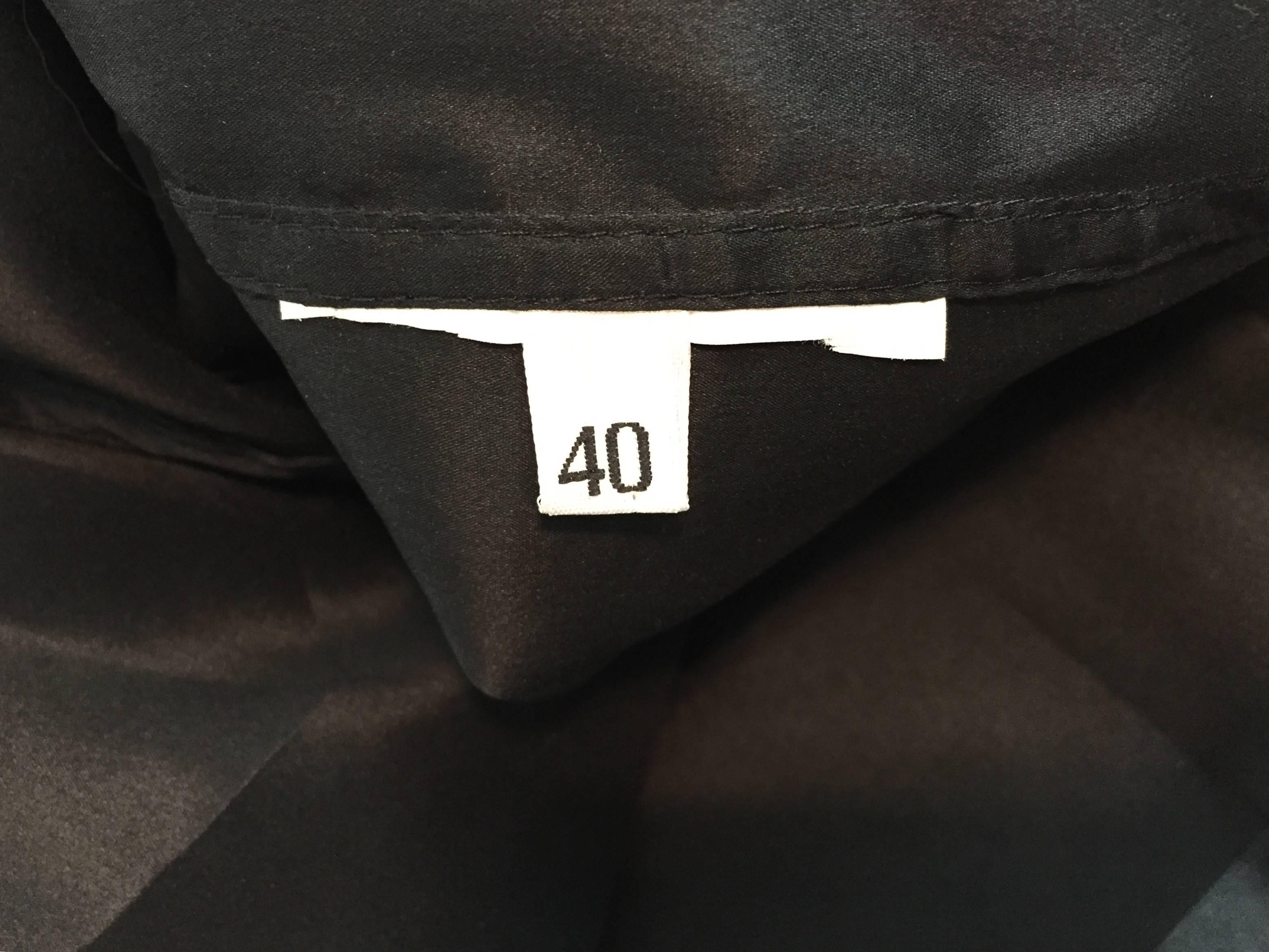 S/S 2000 Dolce & Gabbana Sheer Black Button Down Tunic Dress Blouse 1