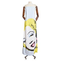 SS 2000 Iceberg Andy Warhol - Marilyn Monroe Pop Art Pastel Maxi Dress