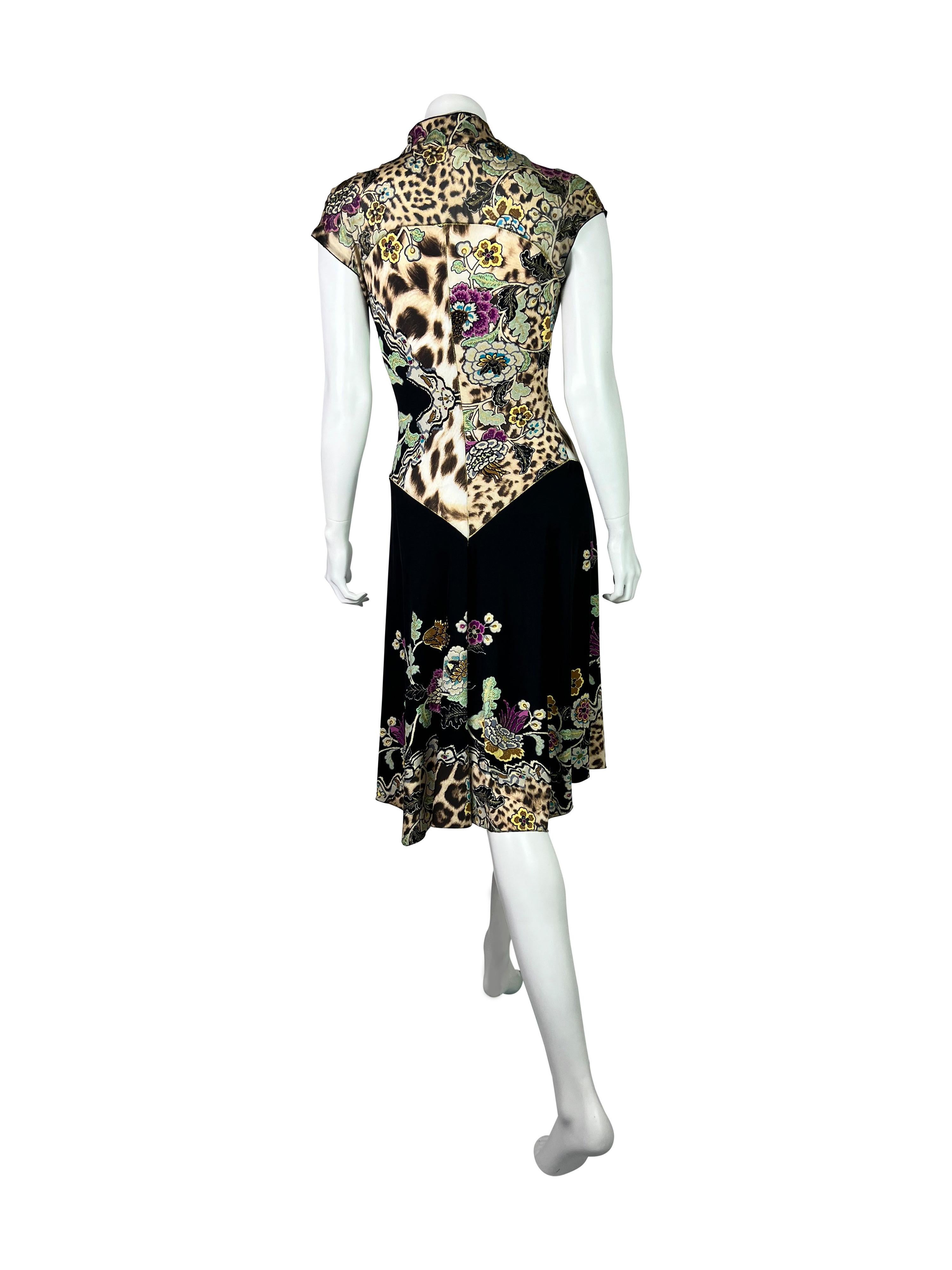 Women's SS 2003 Roberto Cavalli Chinoiserie Dress For Sale