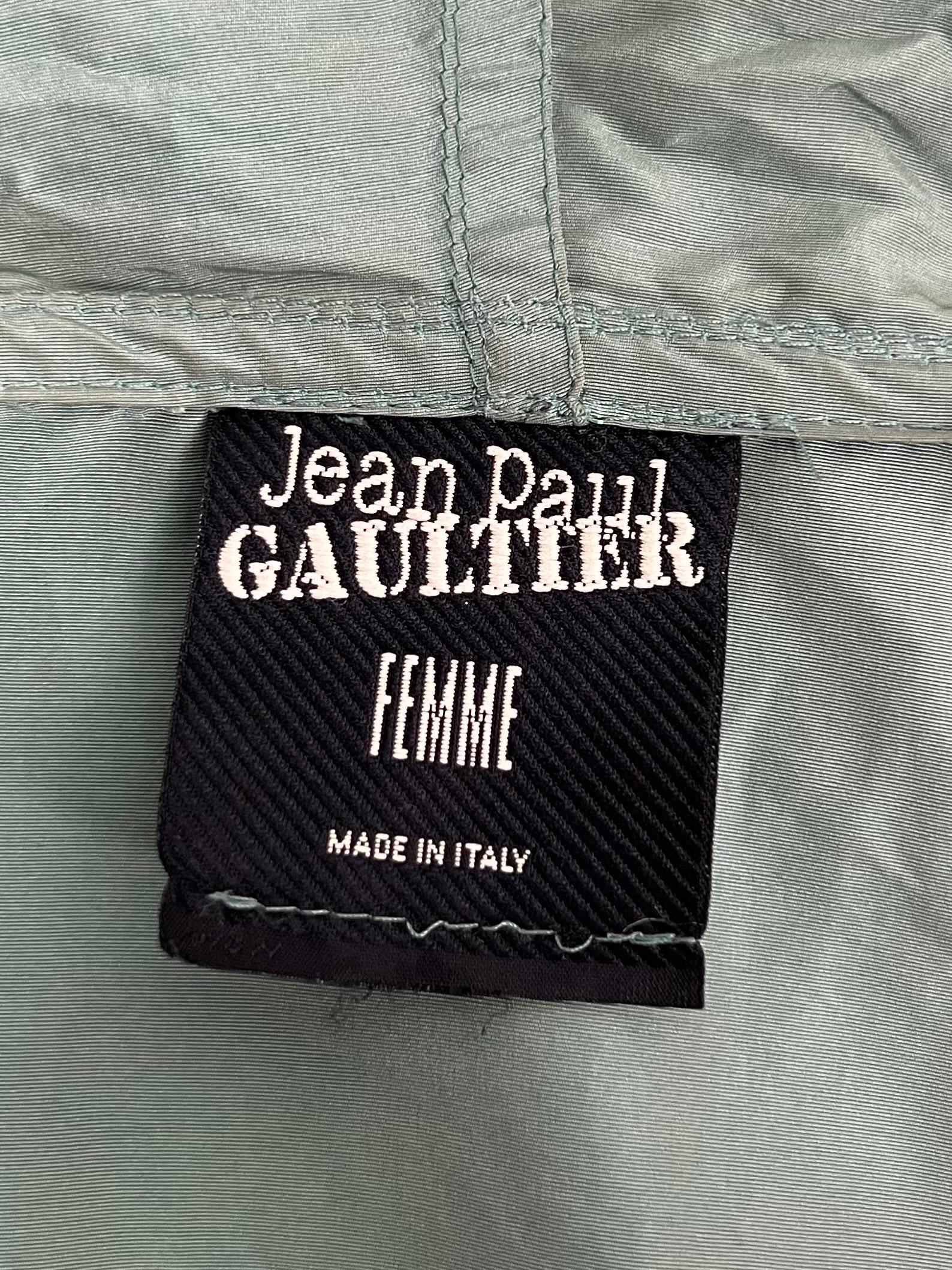 Women's SS 2004 Jean-Paul Gaultier Silk Bomber For Sale