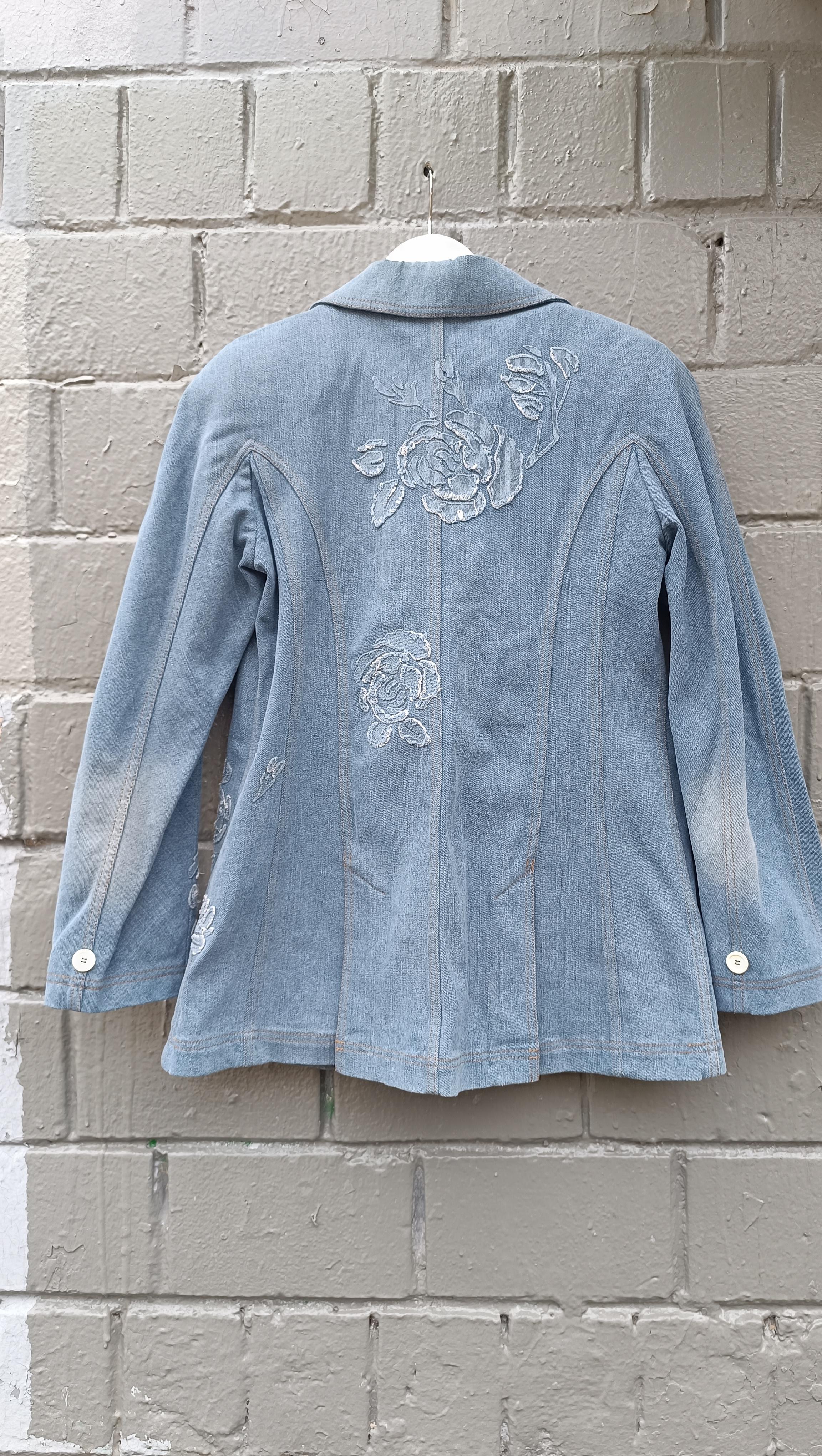 SS 2005 Christian Dior & Galliano denim jacket SZ 42 FR US 10 46 IT For Sale 8