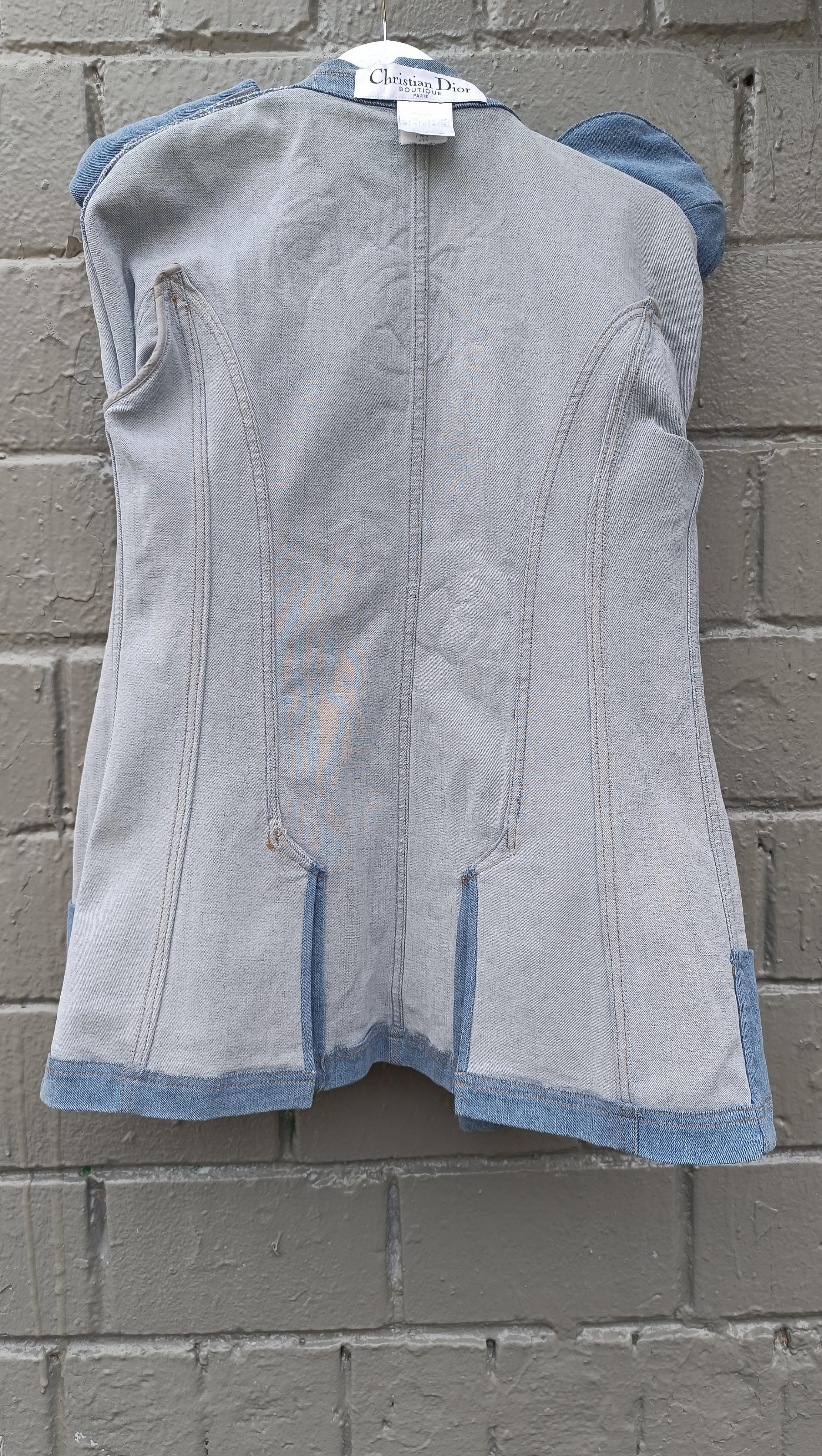 SS 2005 Christian Dior & Galliano denim jacket SZ 42 FR US 10 46 IT For Sale 10