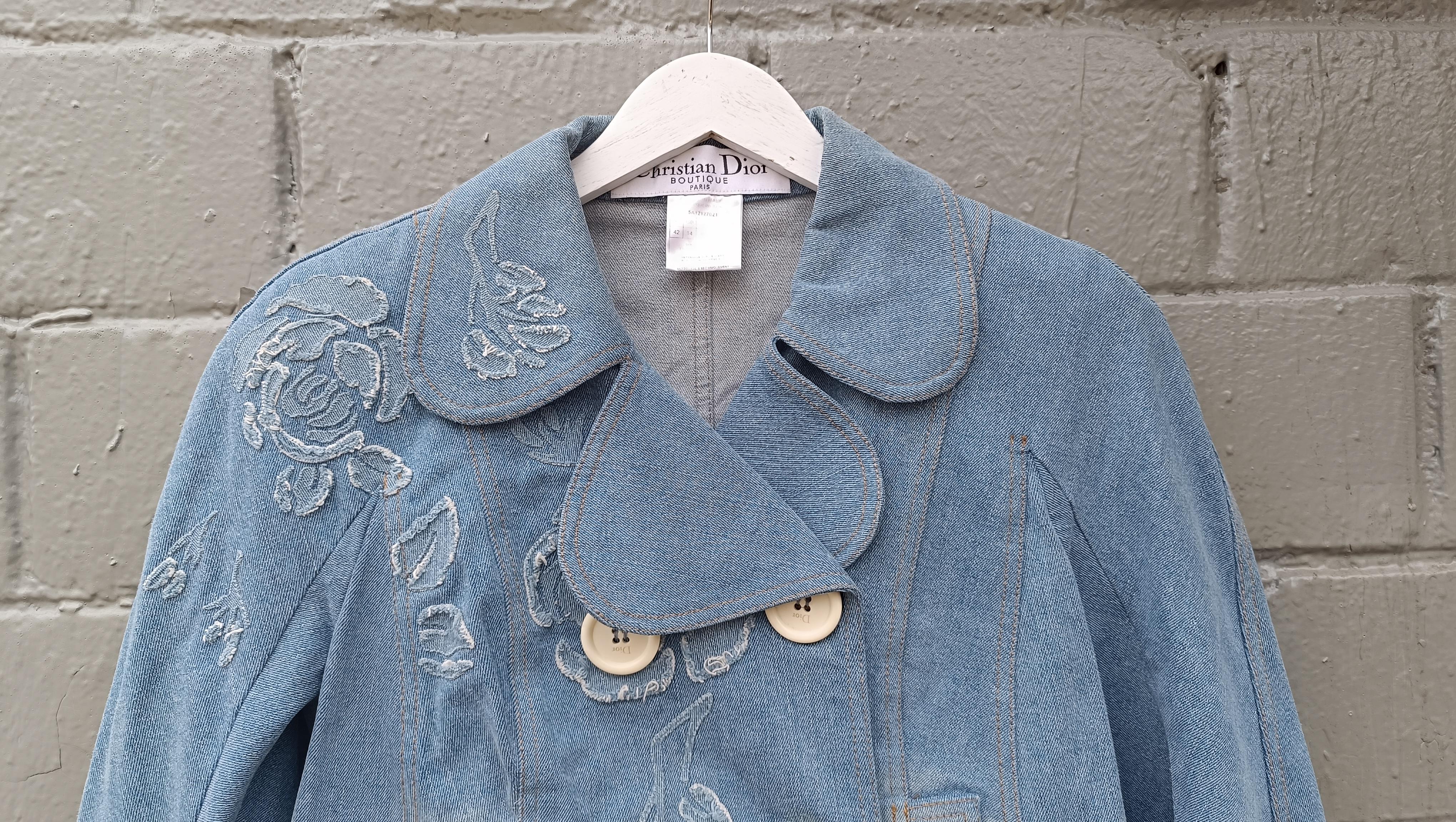 SS 2005 Christian Dior & Galliano denim jacket SZ 42 FR US 10 46 IT For Sale 1