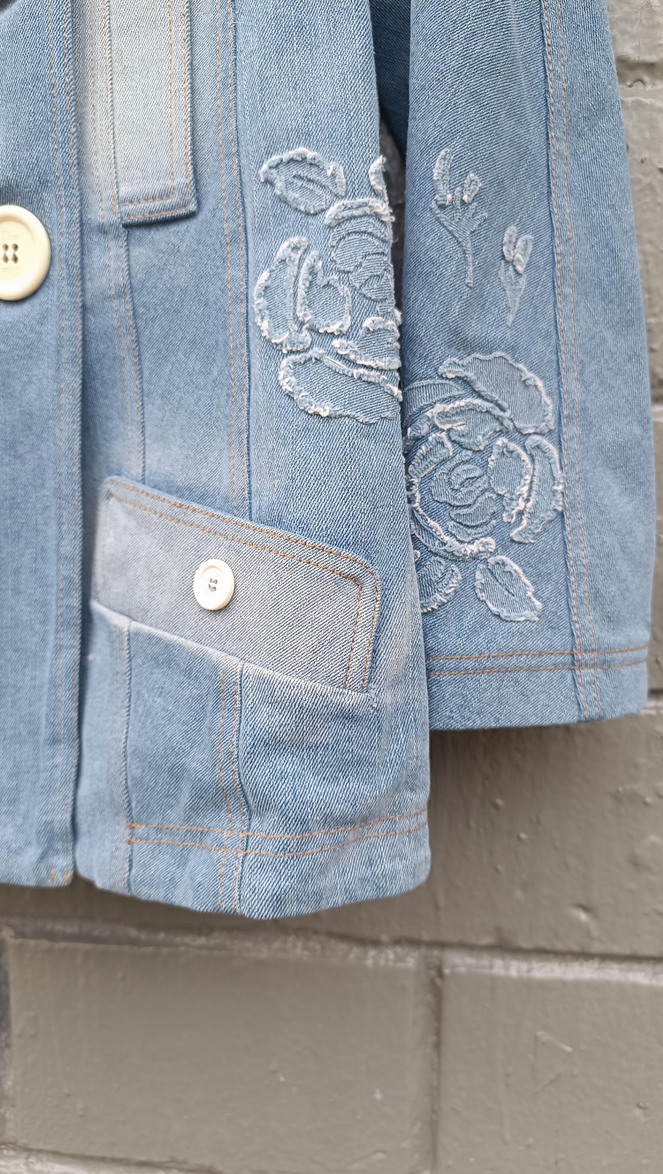 SS 2005 Christian Dior & Galliano denim jacket SZ 42 FR US 10 46 IT For Sale 4
