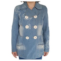 SS 2005 Christian Dior & Galliano denim jacket SZ 42 FR US 10 46 IT