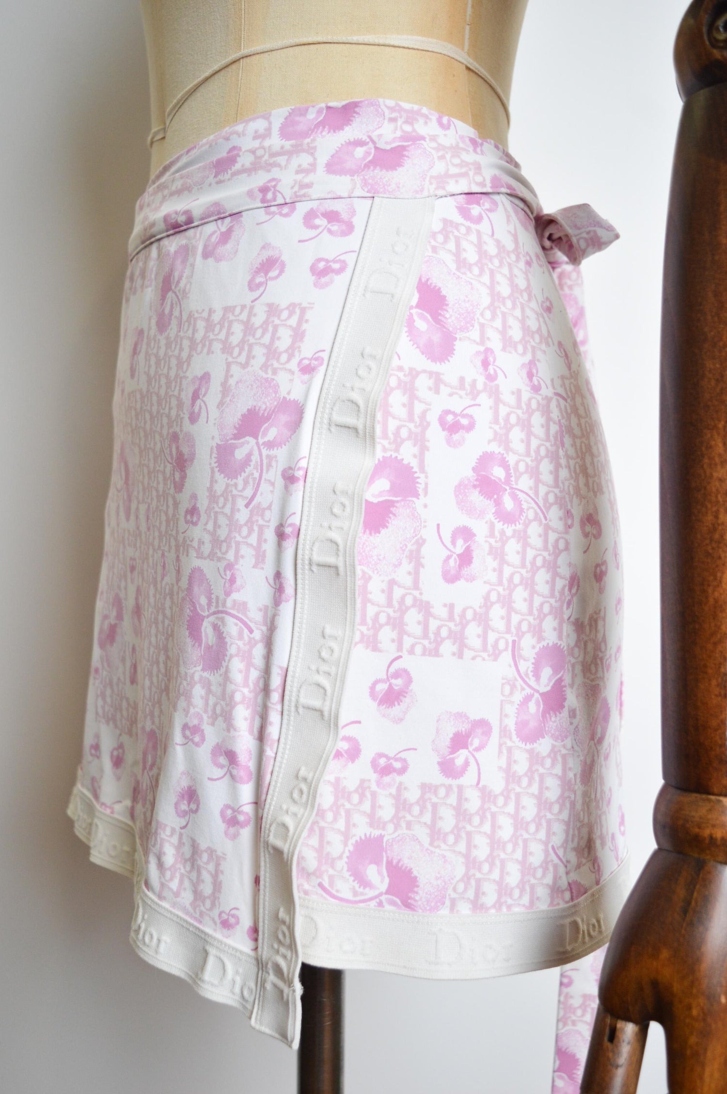 SS 2005 Christian Dior Pink Girly Trotter Galliano Wrap Monogram  