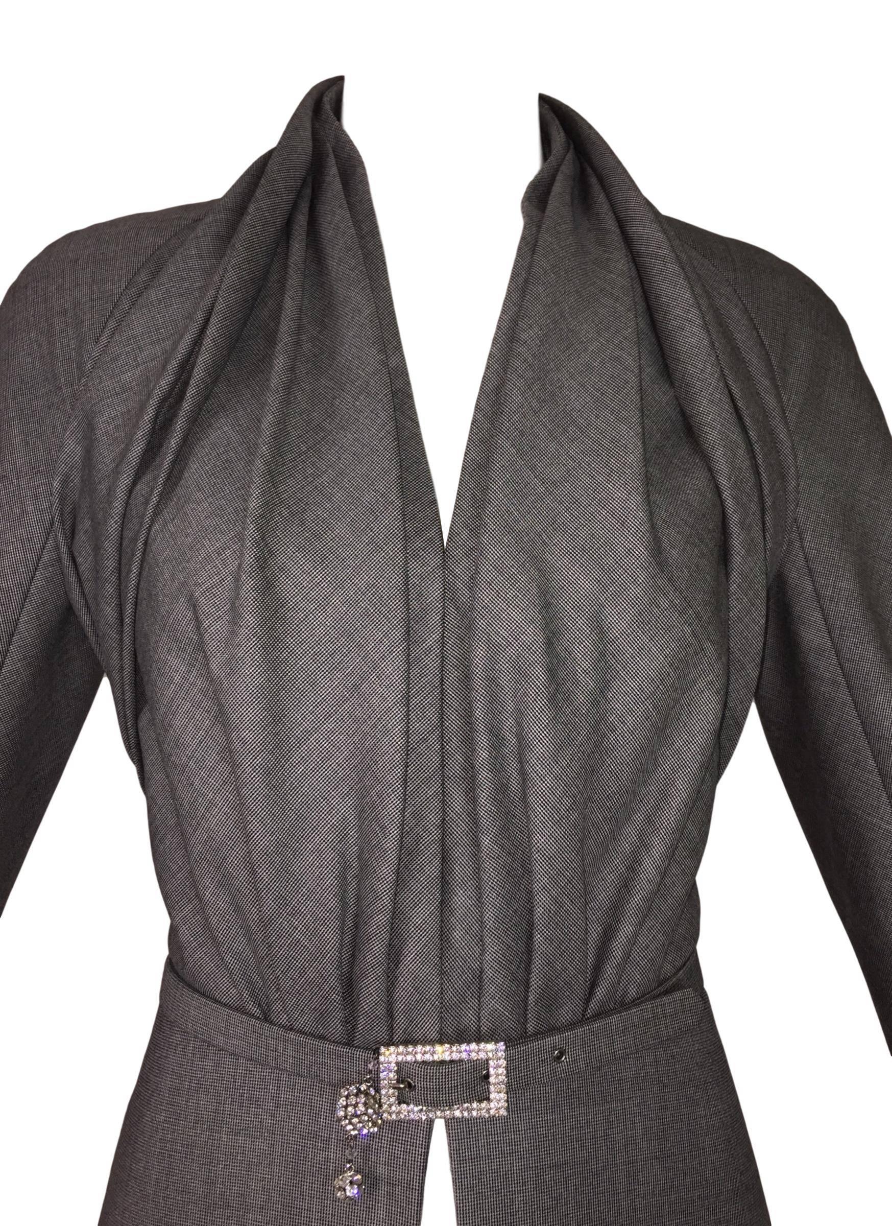 DESIGNER: S/S 2007 Christian Dior by John Galliano

Please contact for more information and/or photos.

CONDITION: Pristine! Possibly unworn

FABRIC: Wool lined in silk

COUNTRY MADE: France

SIZE: I-44, US-8, runs a little small

MEASUREMENTS;